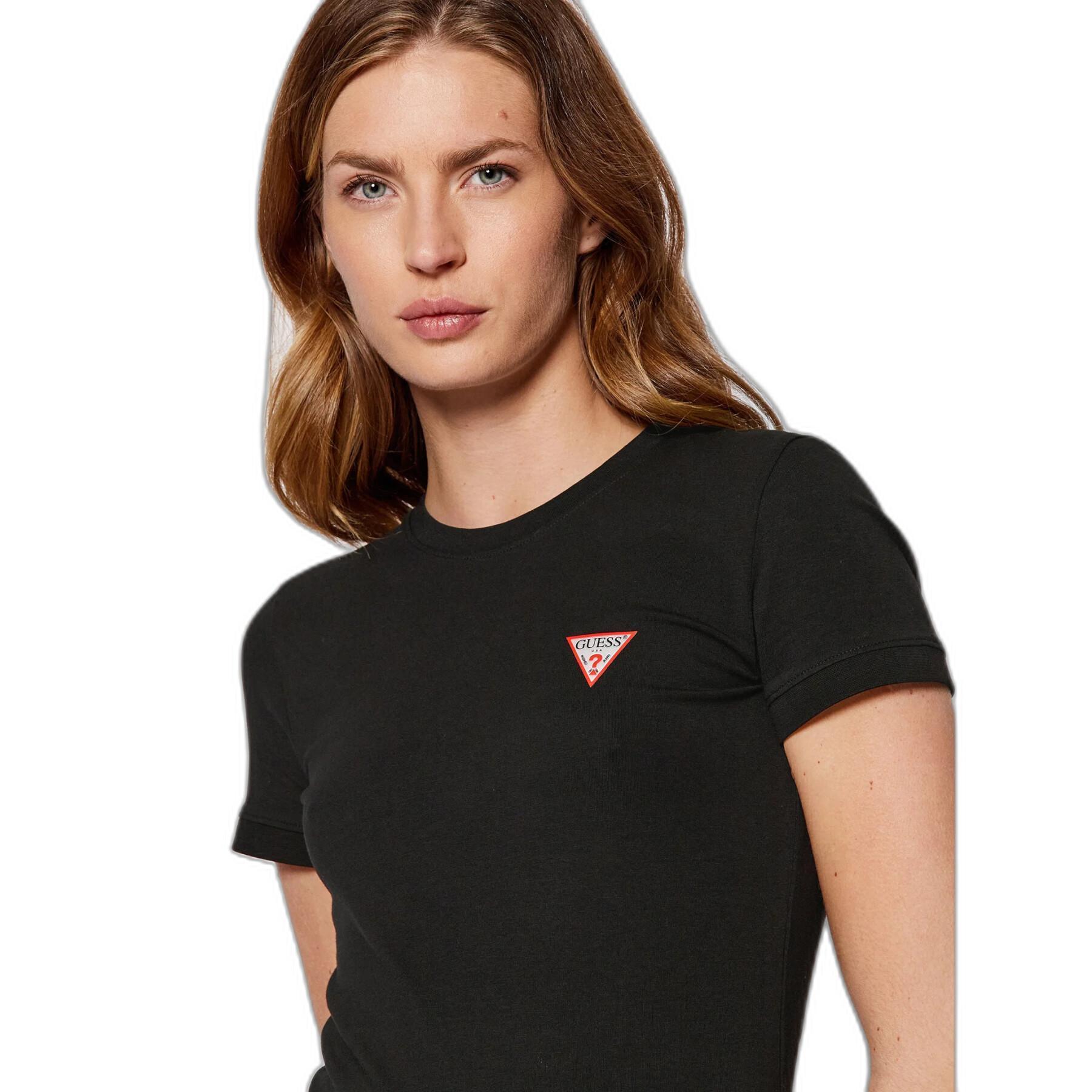 T-shirt femme Guess Logo Mini Triangle