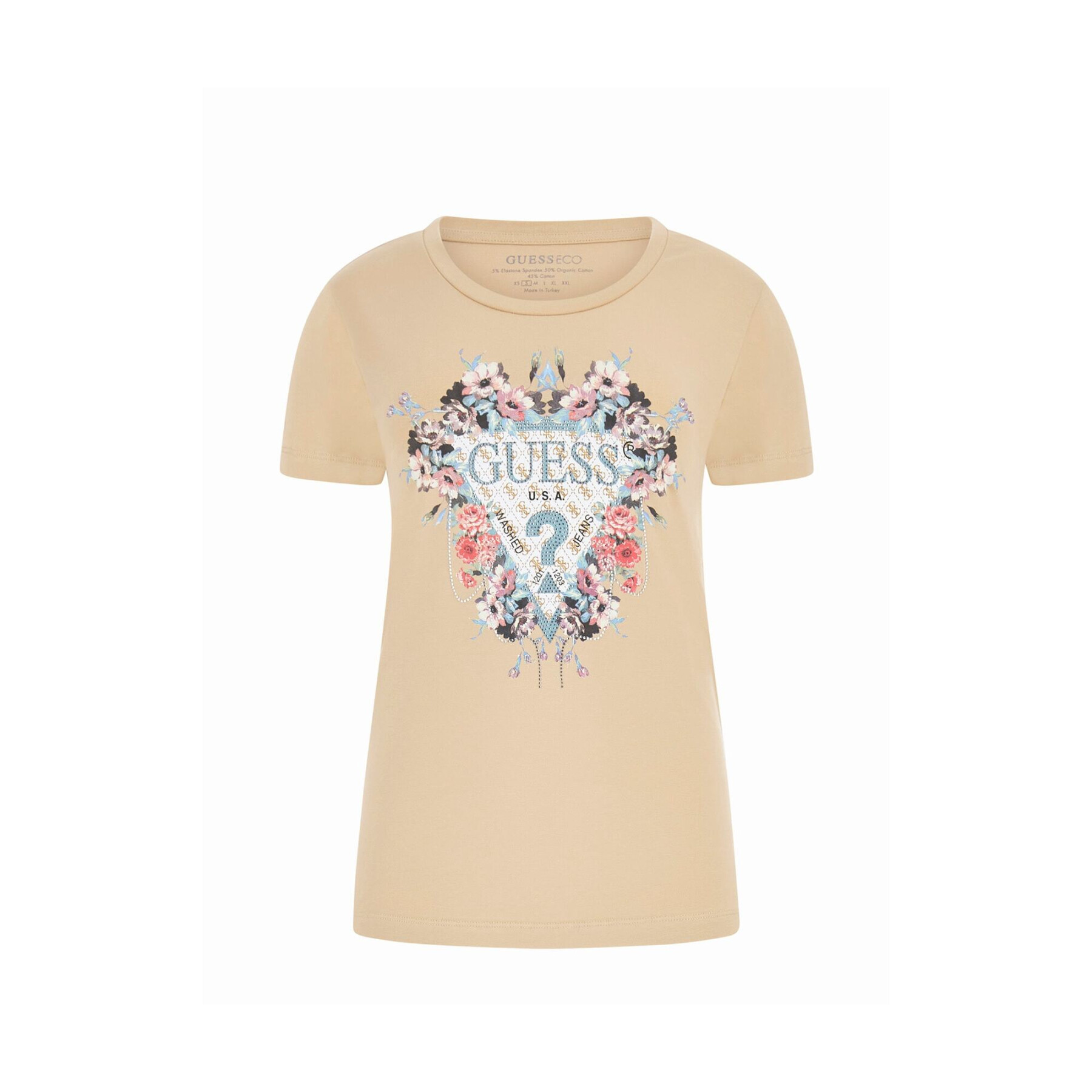 T-shirt femme Guess Floral Triangle