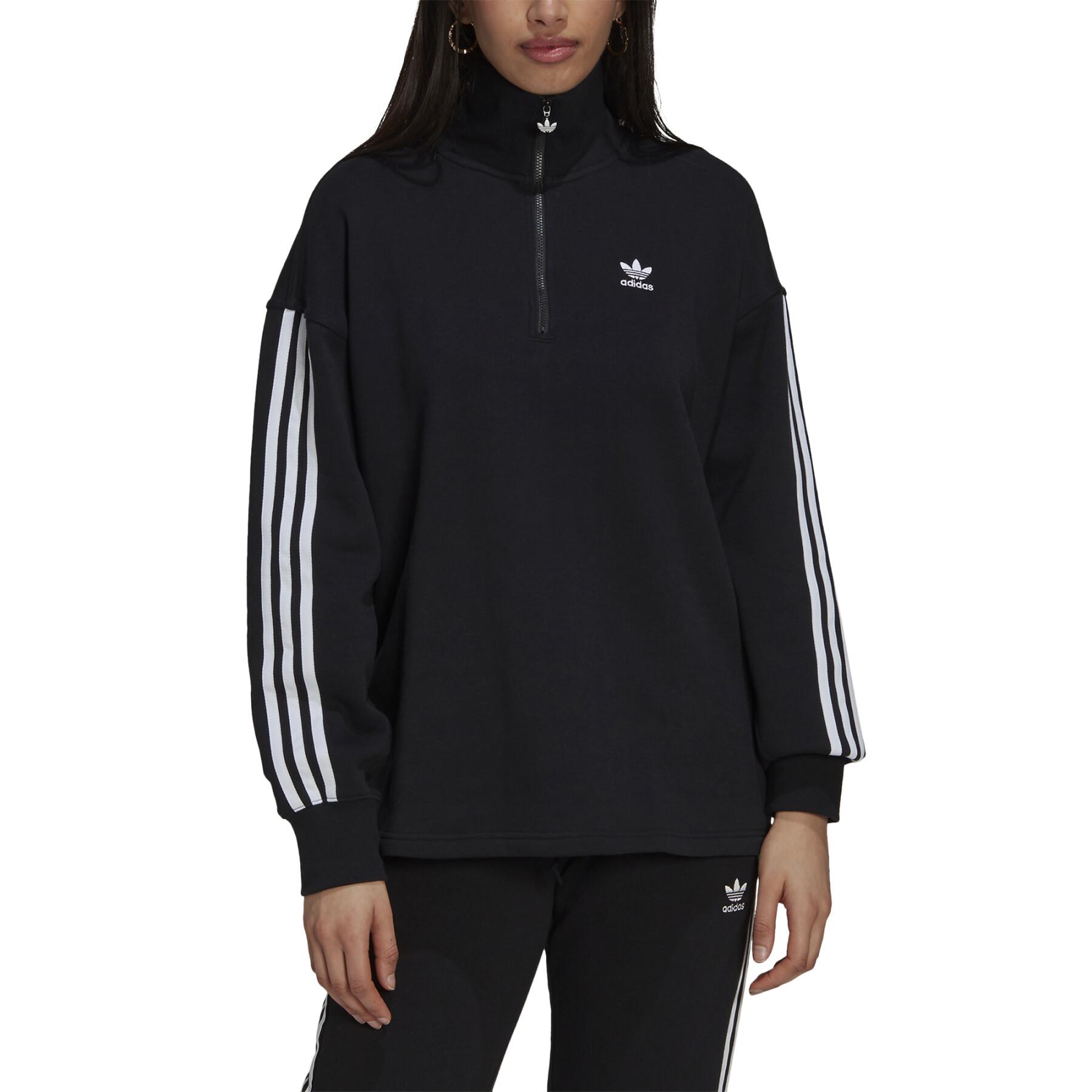 Sweatshirt femme adidas Originals Adicolor Half-Zip