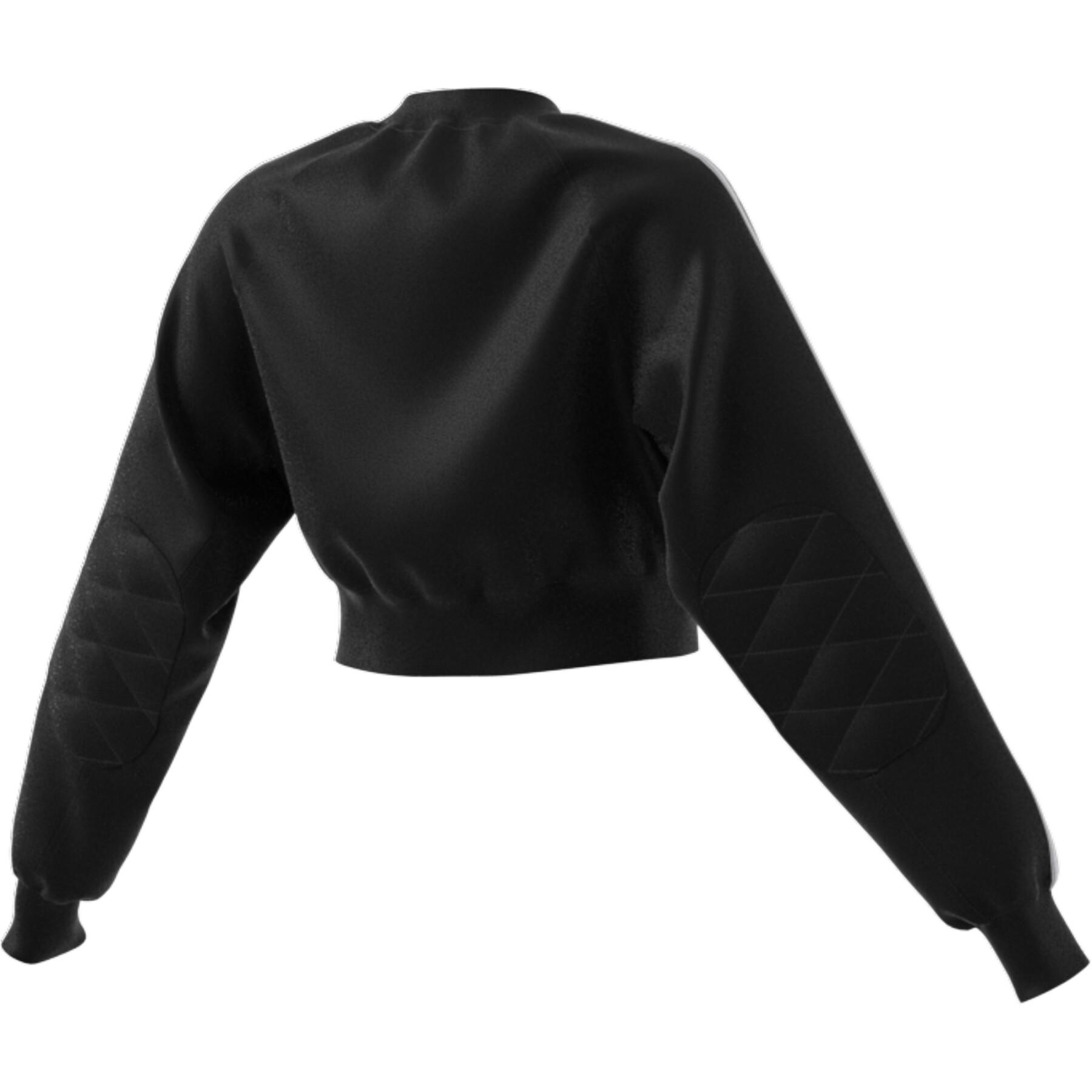 Sweatshirt col rond femme adidas Originals Adicolor Quilted Cropped