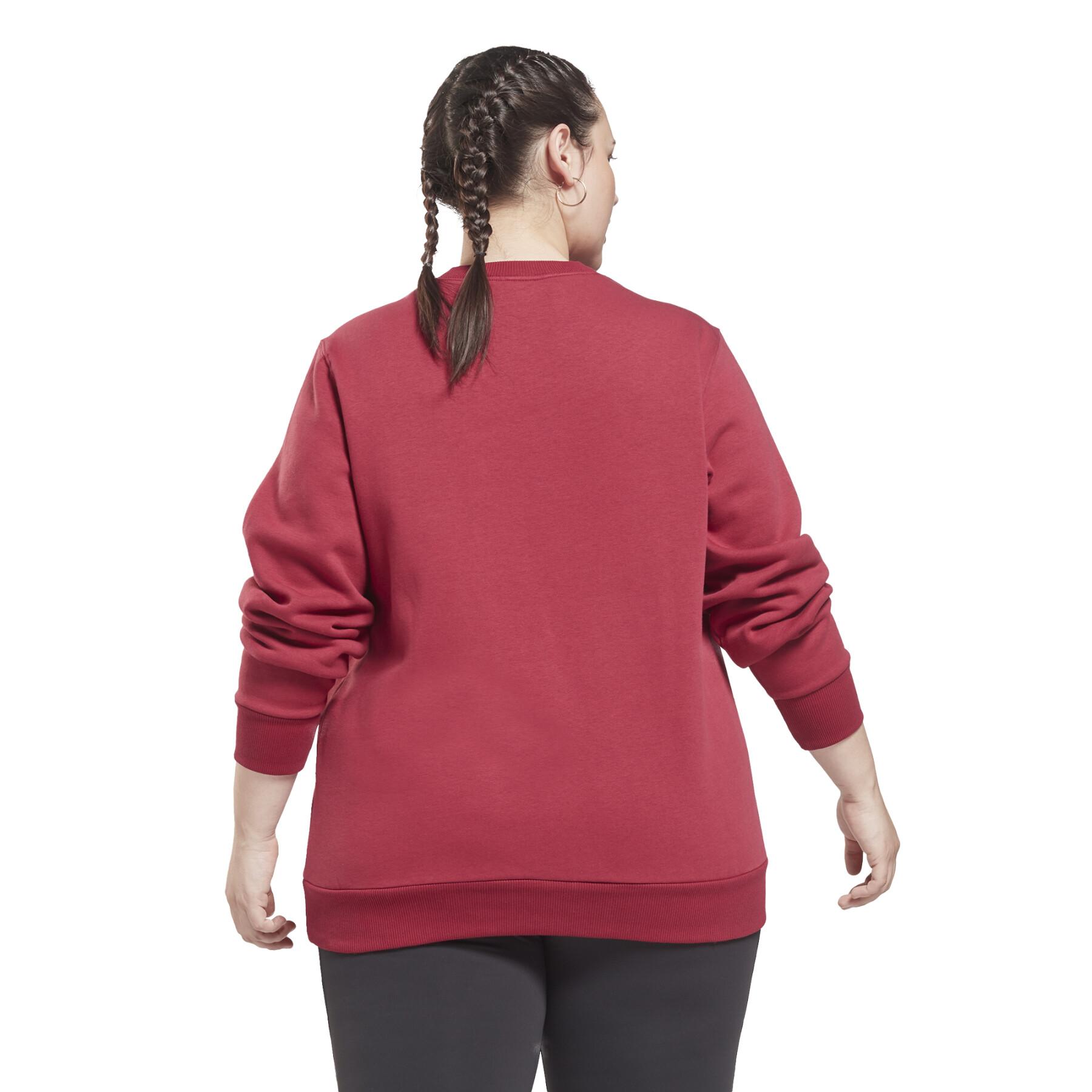 Sweatshirt col rond molletonné femme Identity Logo (Grandes tailles)