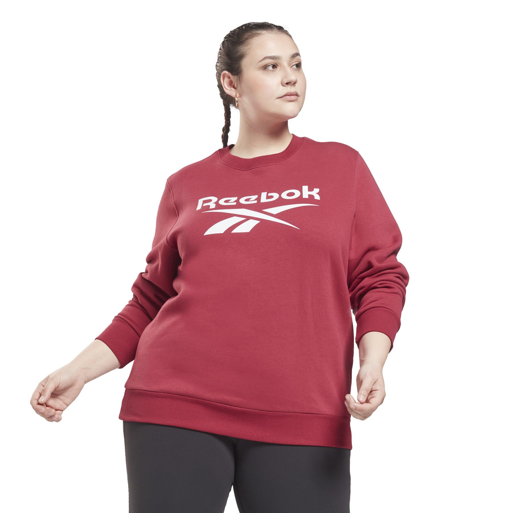 Sweatshirt col rond molletonné femme Identity Logo (Grandes tailles)