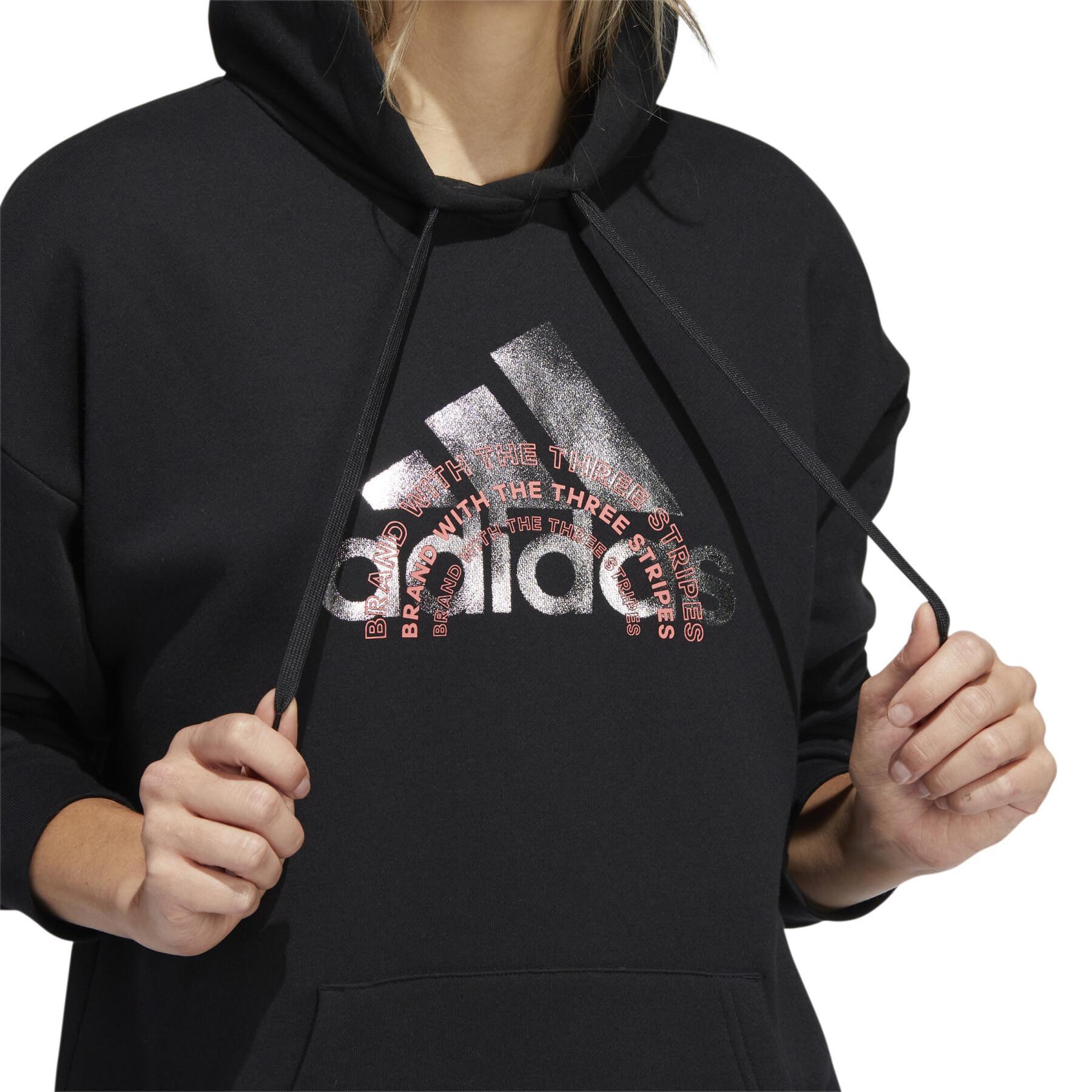 Sweatshirt à capuche oversize femme adidas The Brand