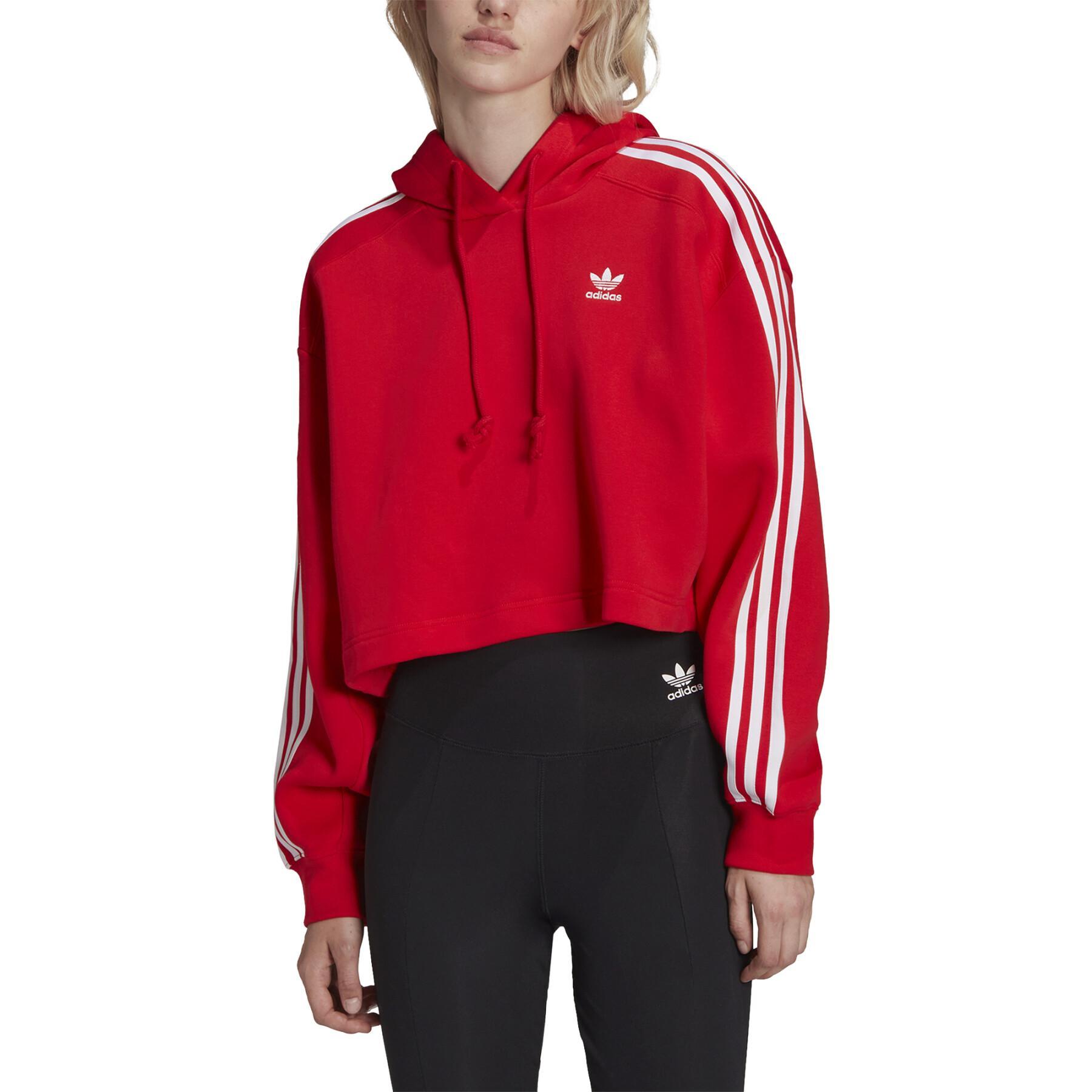 Sweatshirt à capuche femme adidas Originals Adicolor Classics Crop