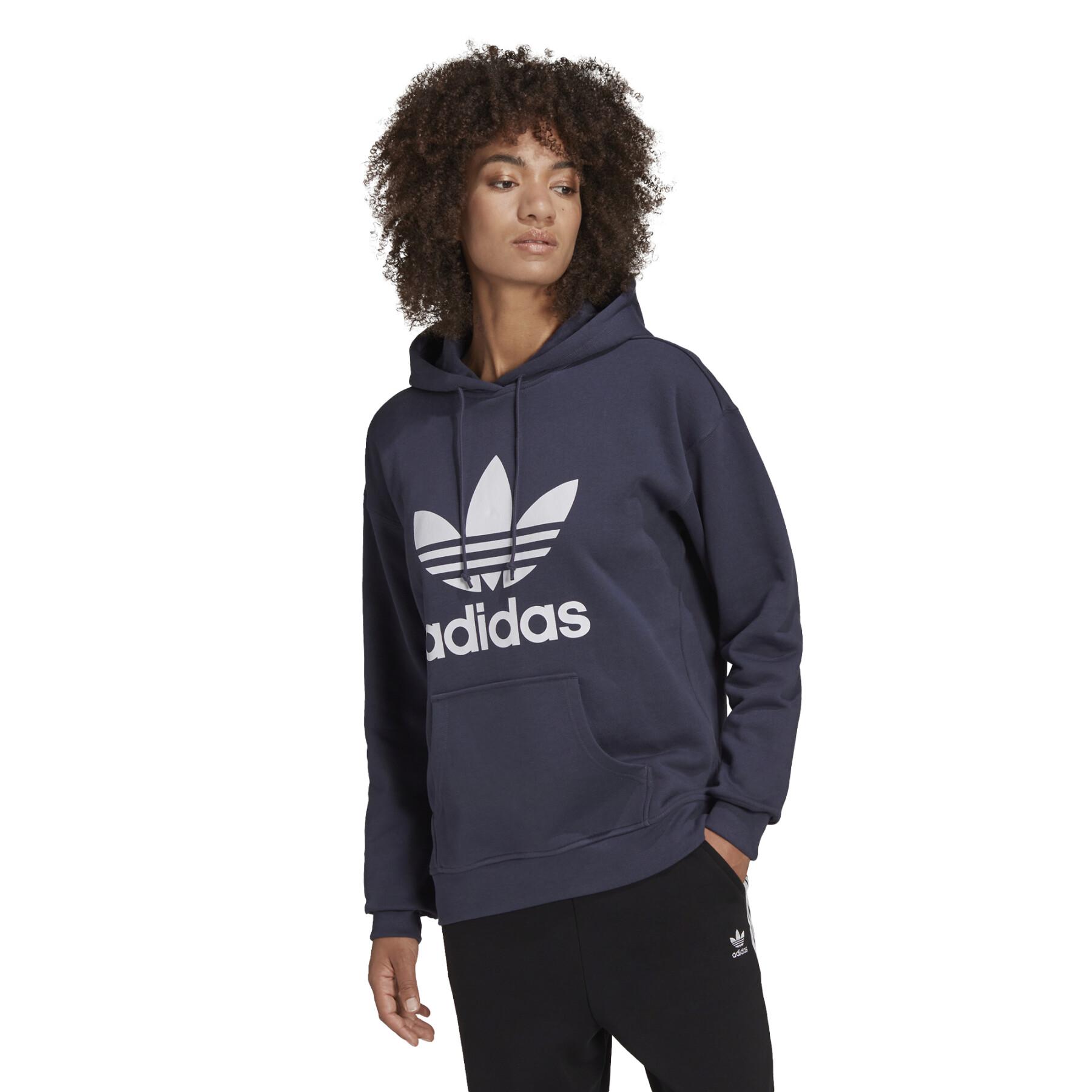 Sweatshirt à capuche femme adidas Originals Adicolor Trefoil