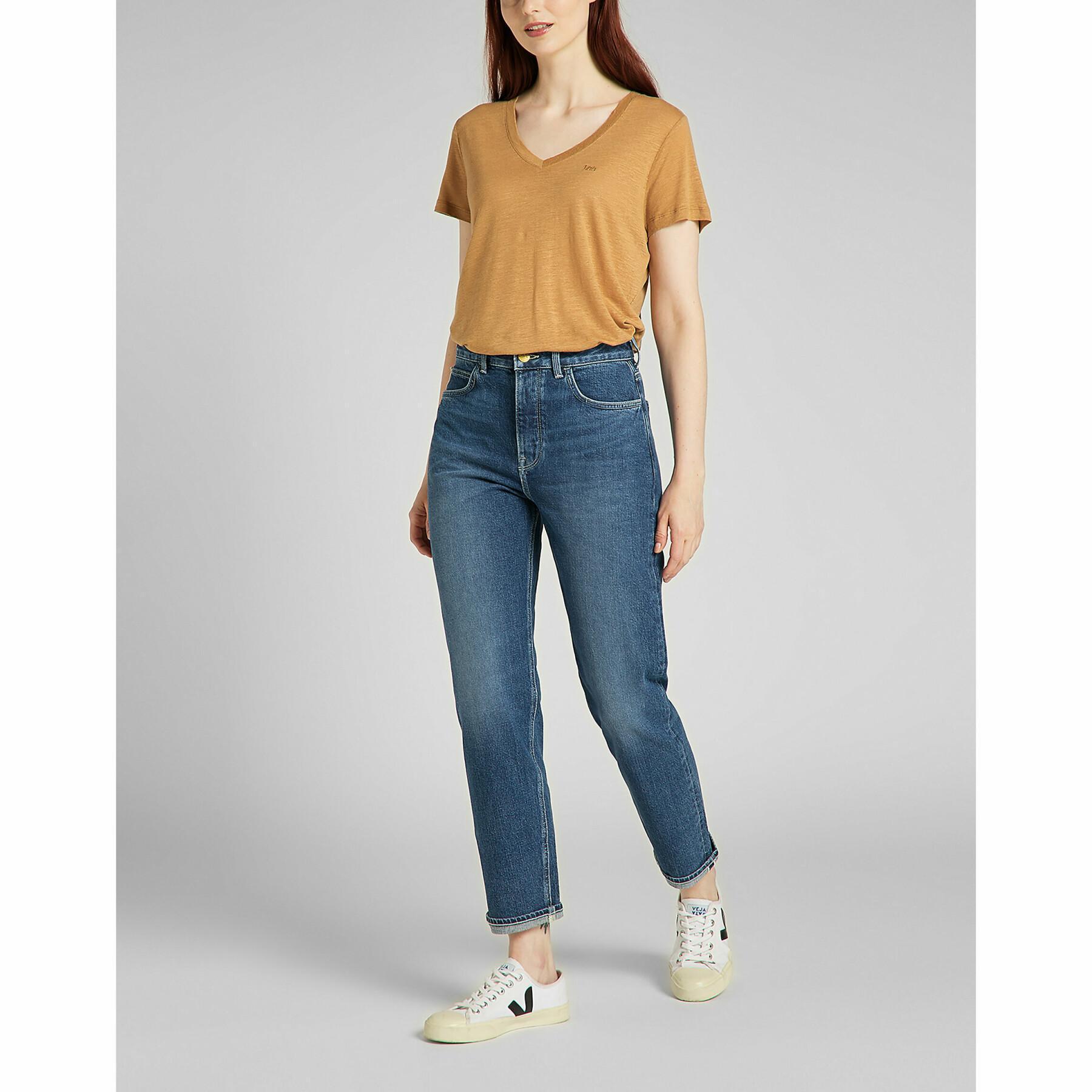 Jeans femme Lee Carol Button Fly in Mid Newberry