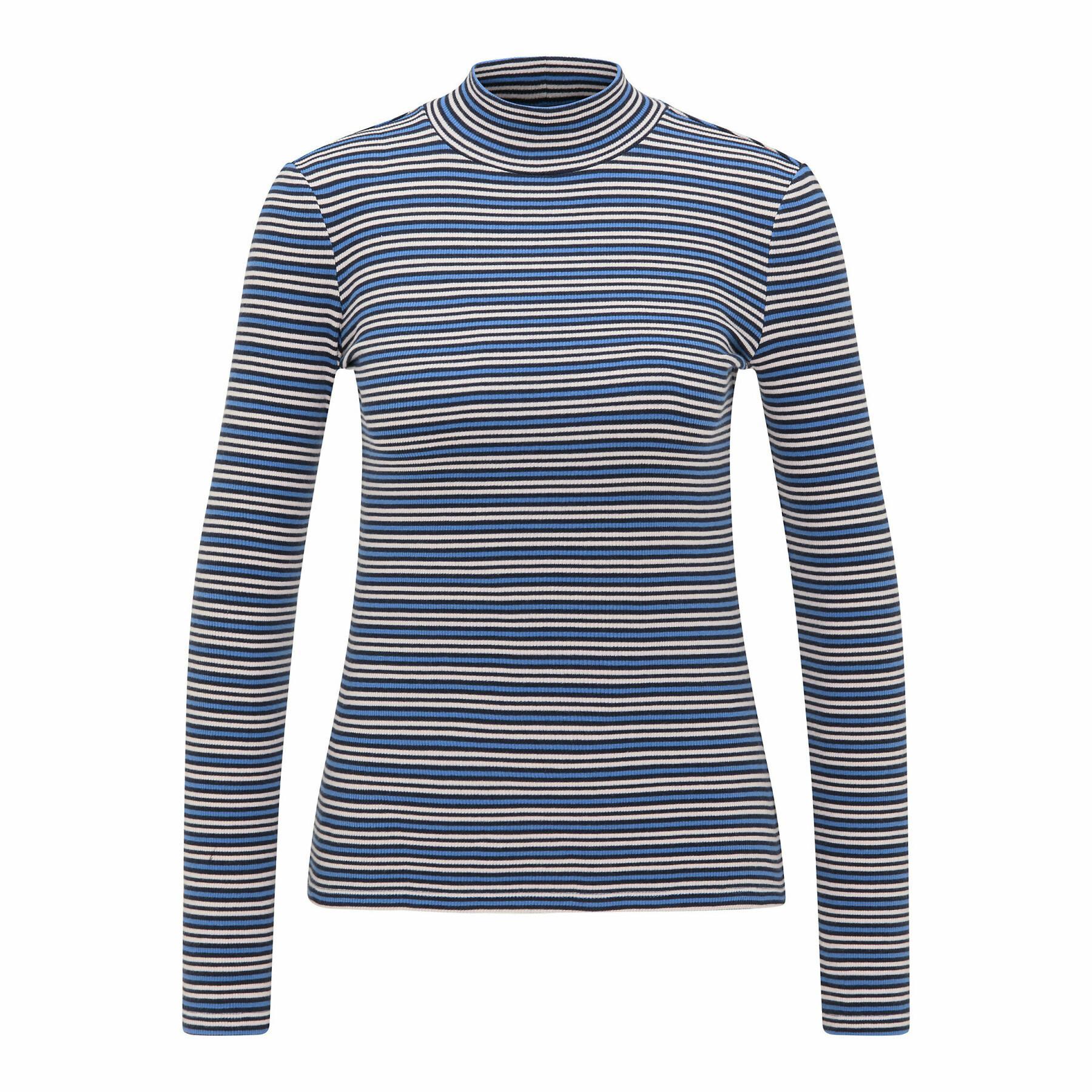 T-shirt femme Lee Ribbed Ls Stripped