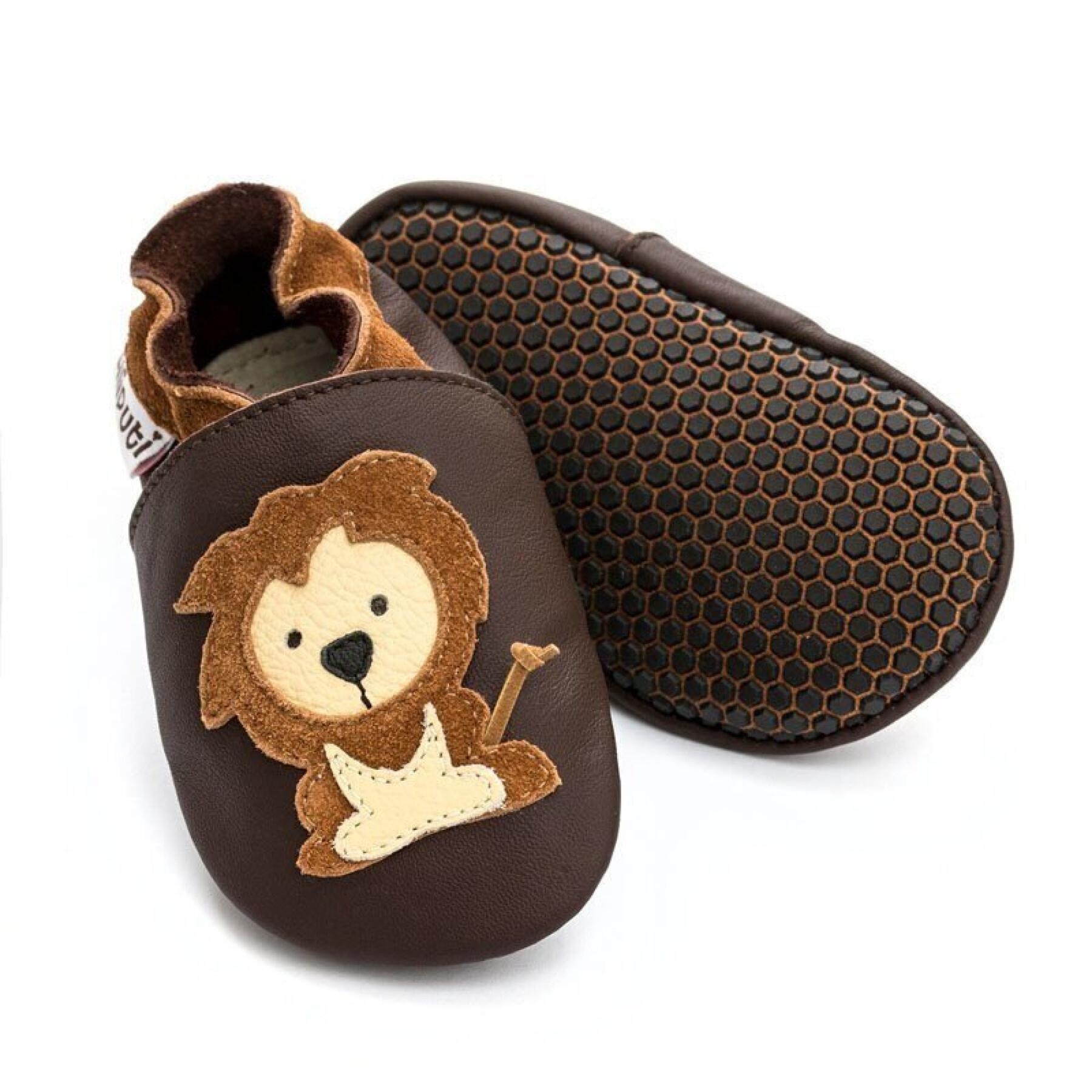 Chaussons à pattes souples bébé garçon Liliputi Protector Lions