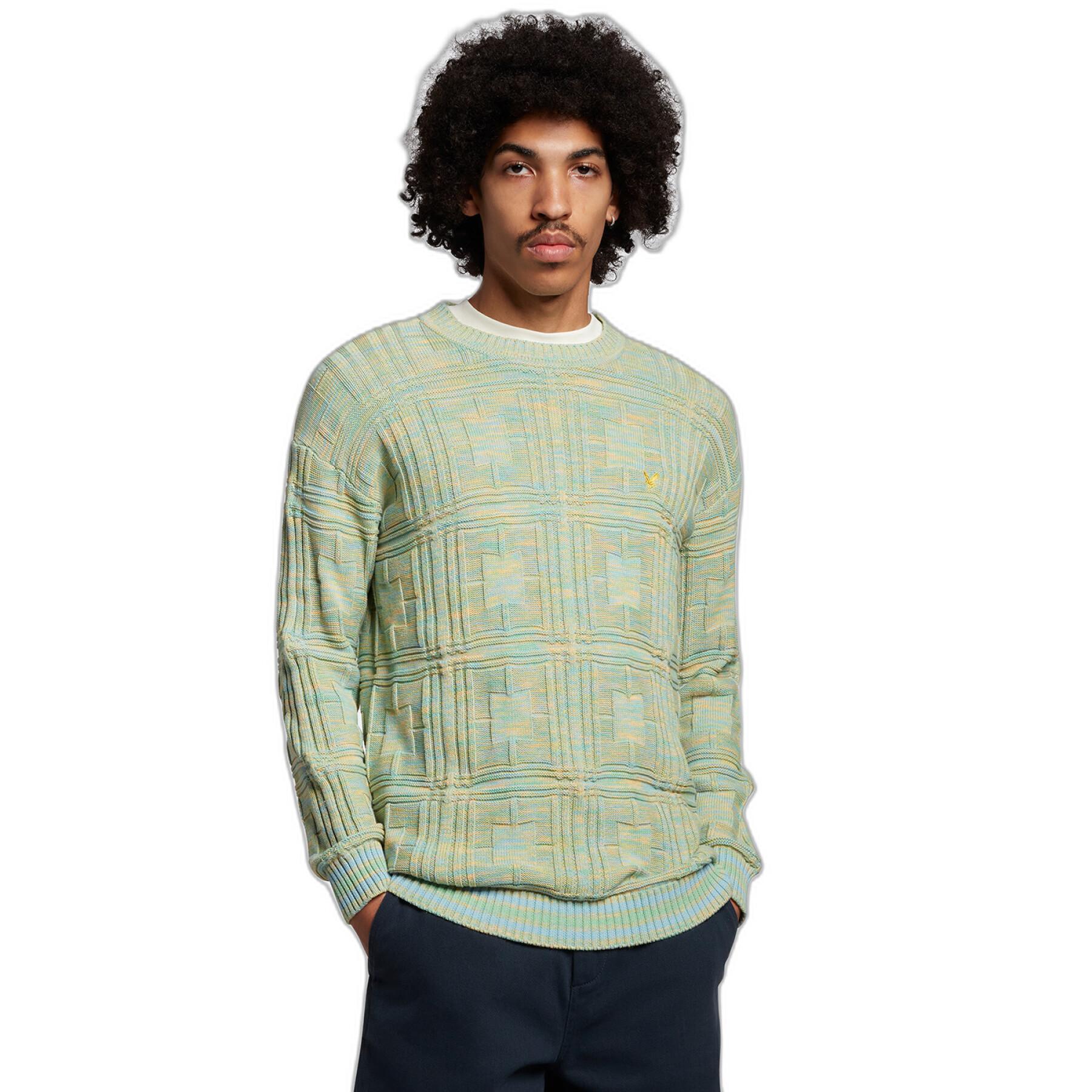 Pull col rond Lyle & Scott Space Dyed