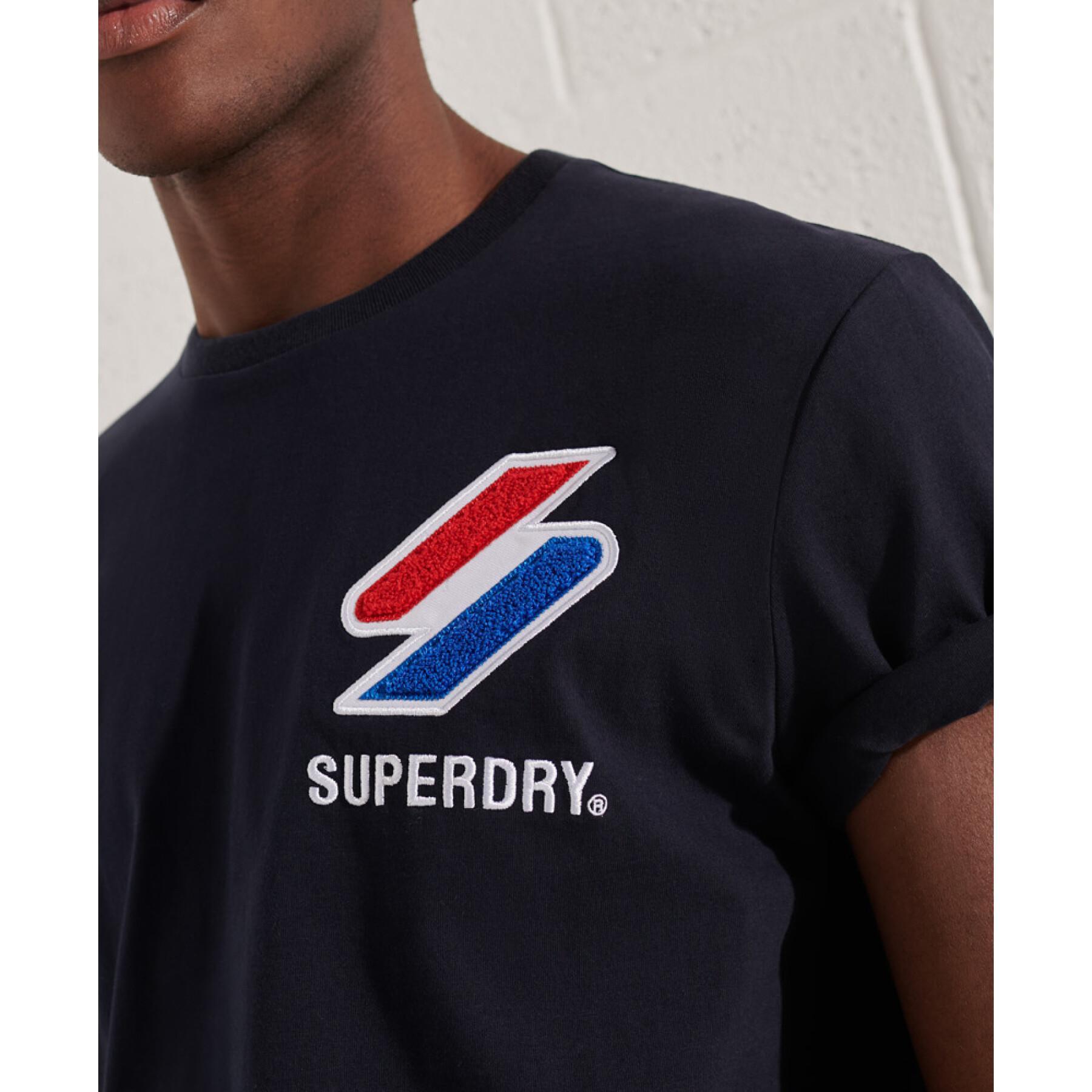 T-shirt en velours chenille Superdry Sportstyle