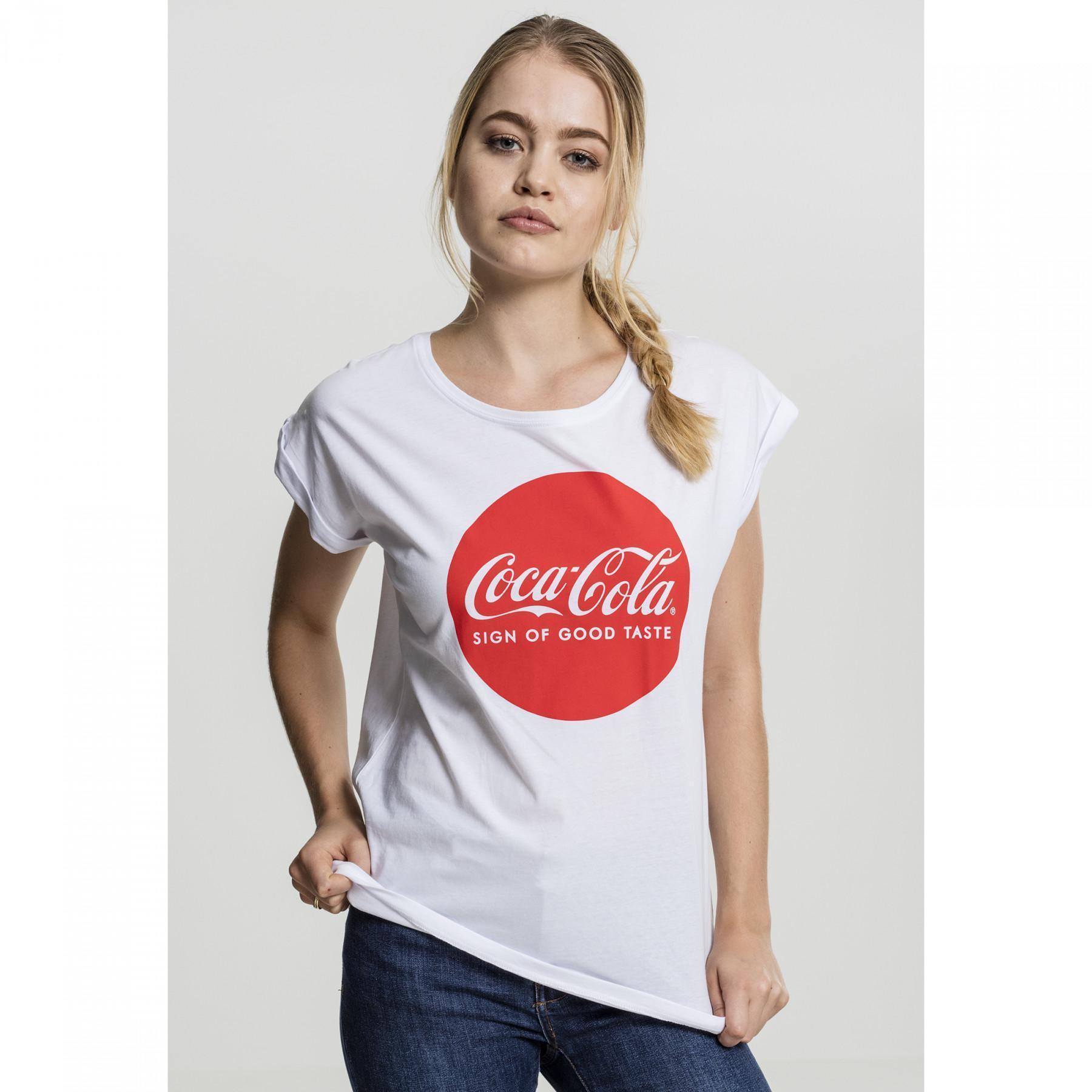 T-shirt femme Urban Classic coca cola round logo