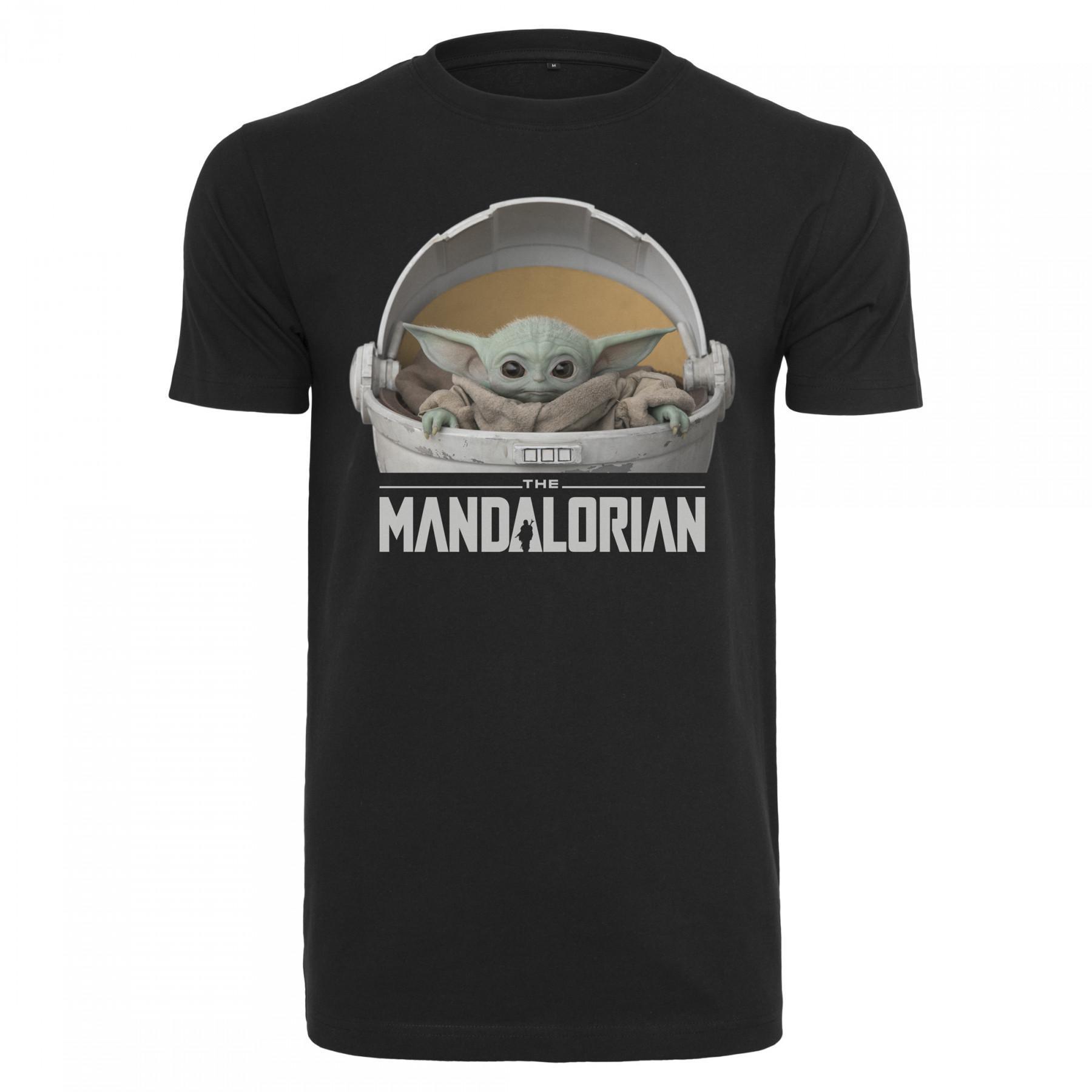 T-shirt Urban Classics baby yoda mandalorian logo