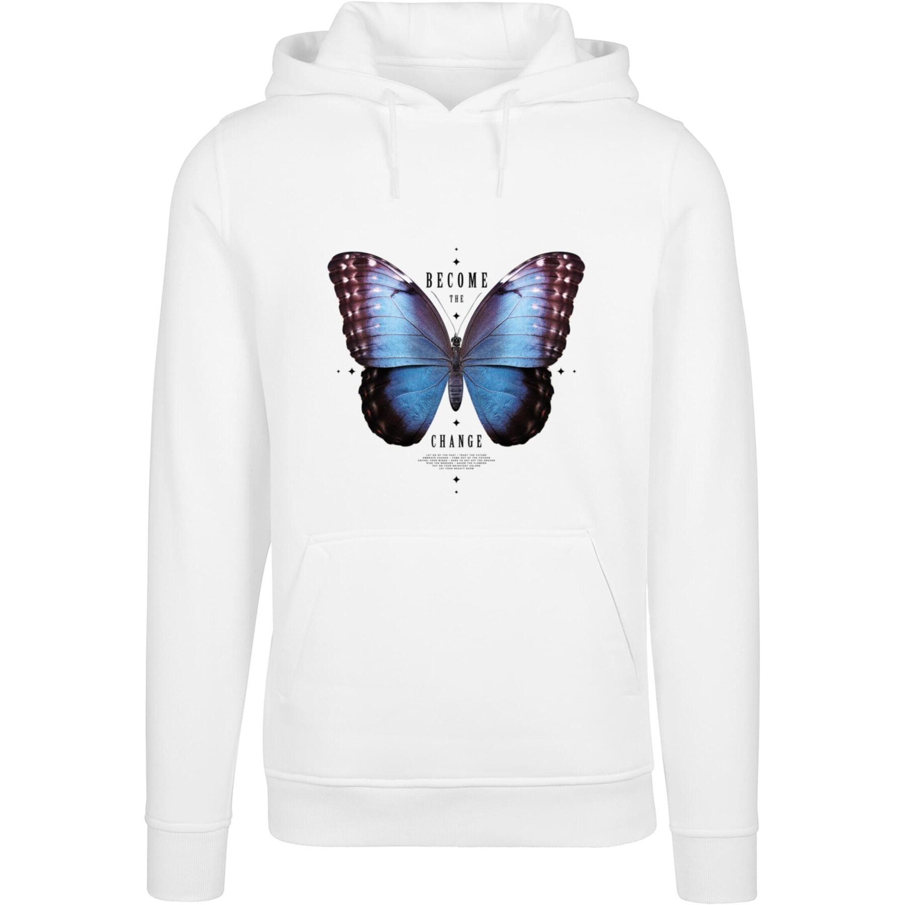 Sweatshirt à capuche Mister Tee Become The Change Butterfly