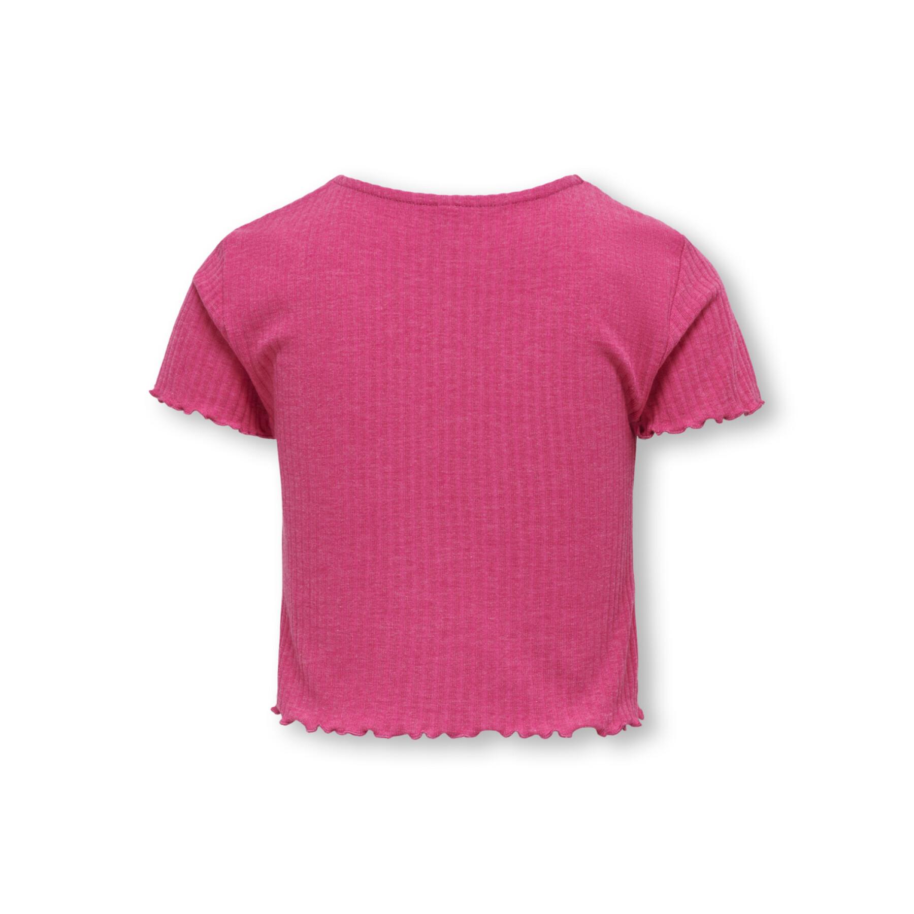 T-shirt col rond fille Only Nella