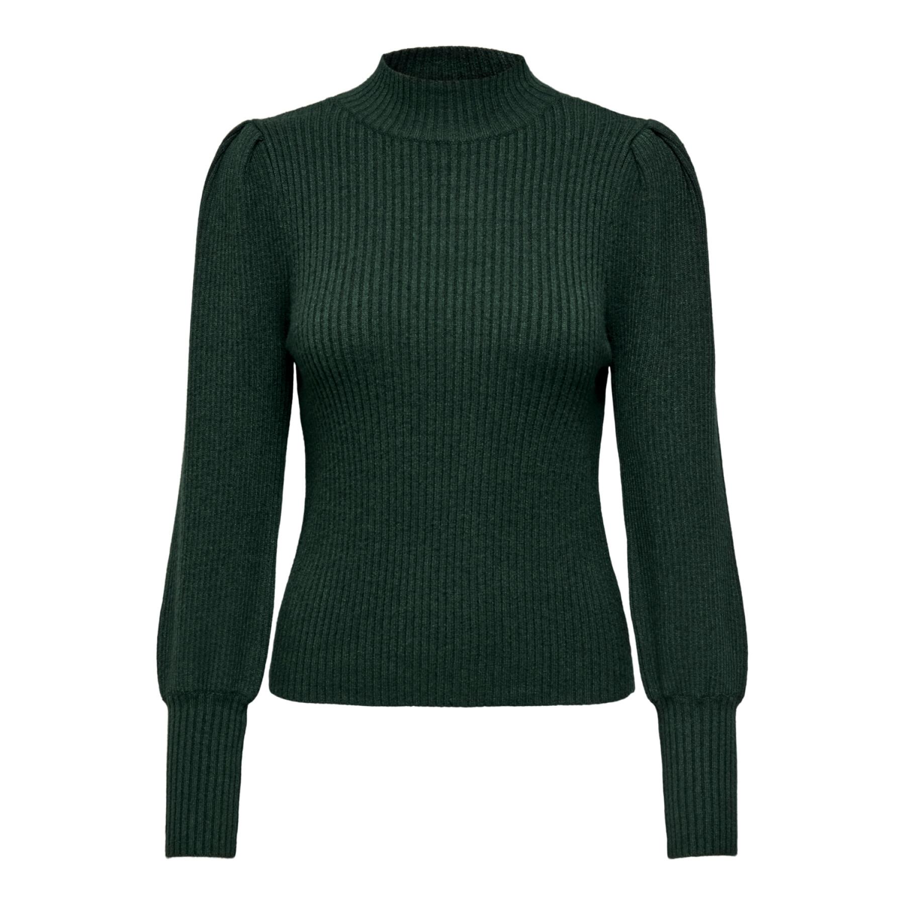 Pullover col montant maille femme Only Katia