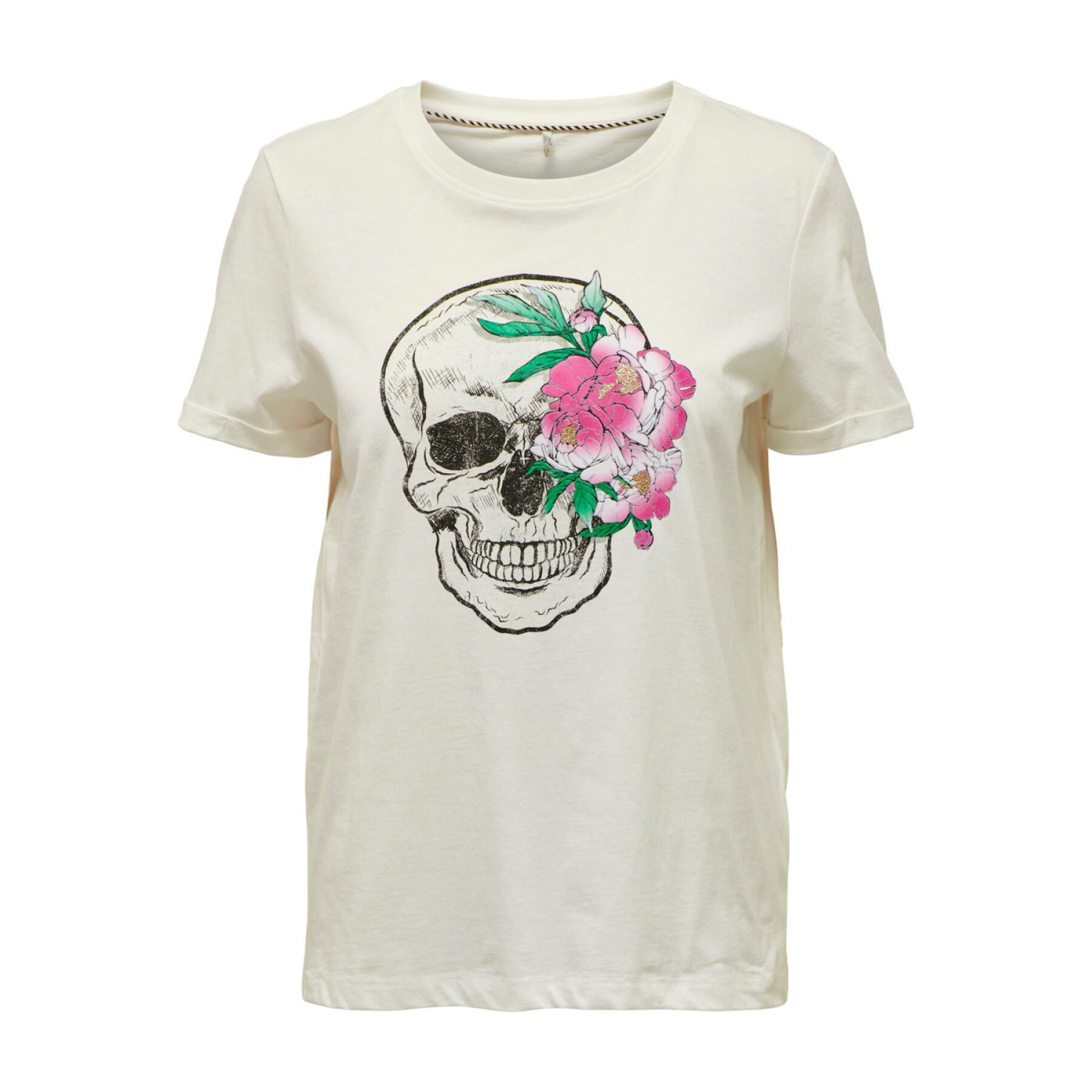 T-shirt femme Only Silvia Skull