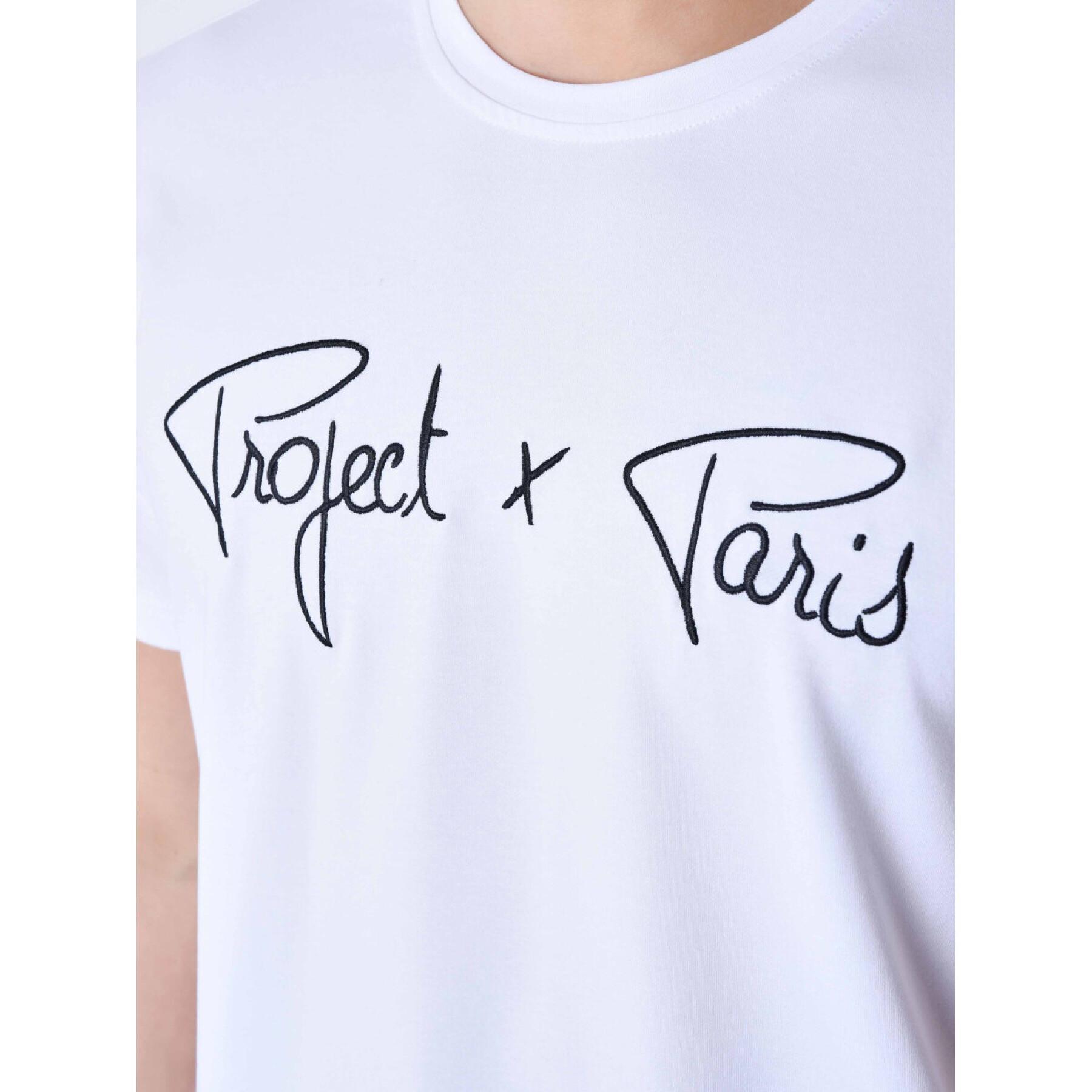 T-shirt basic broderie logo Project X Paris