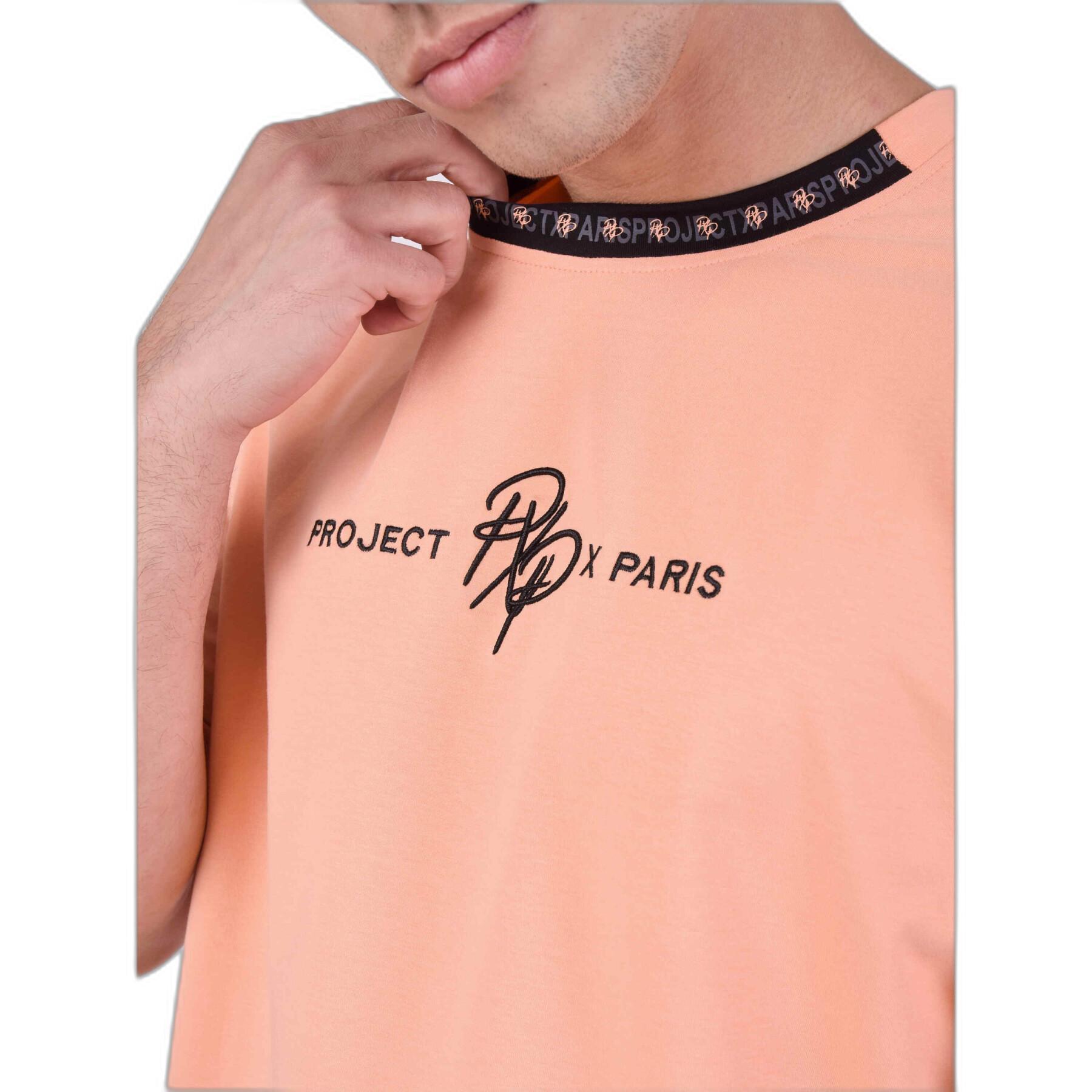 T-shirt avec bande contrastée Project X Paris Logotée