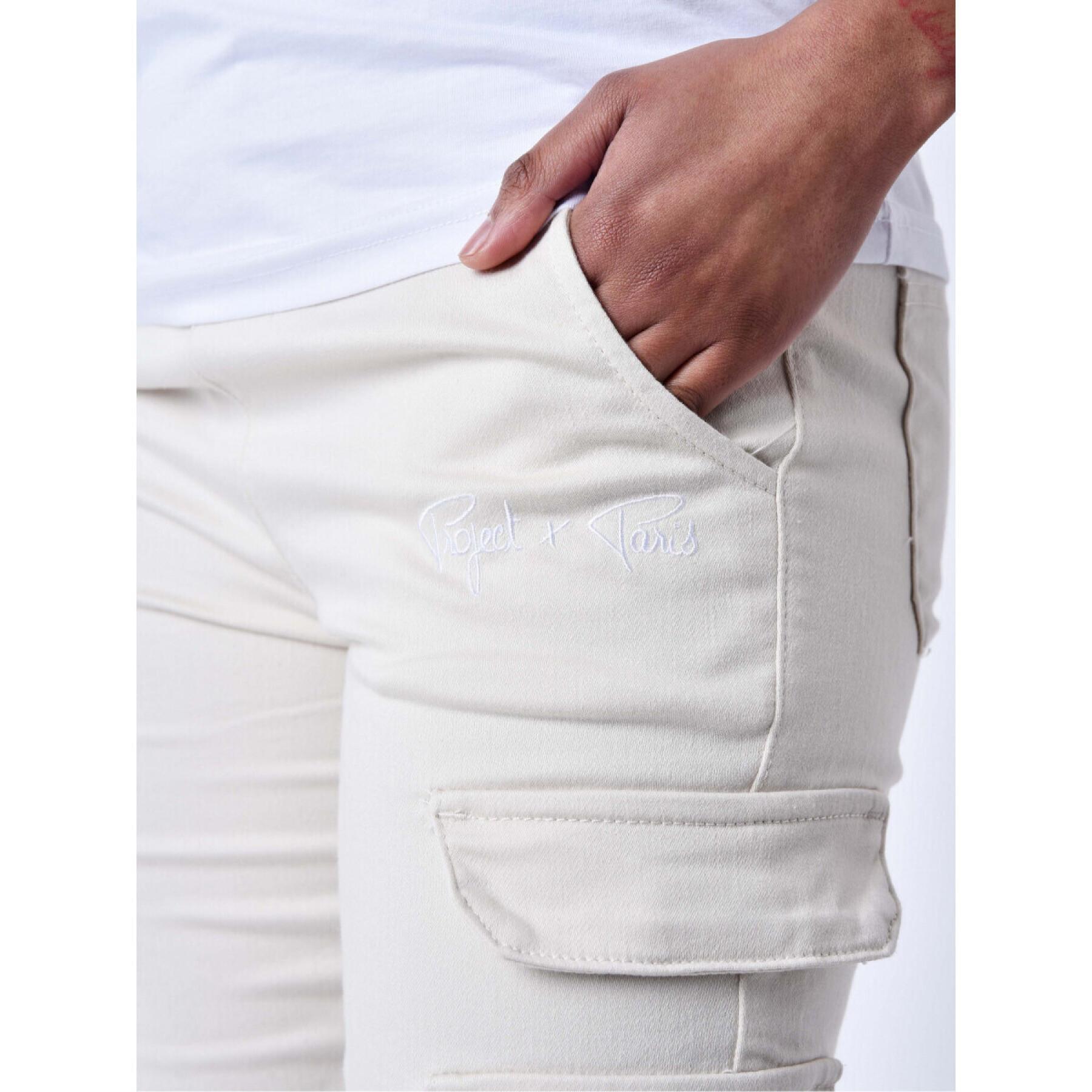 Pantalon cargo poches multiples femme Project X Paris