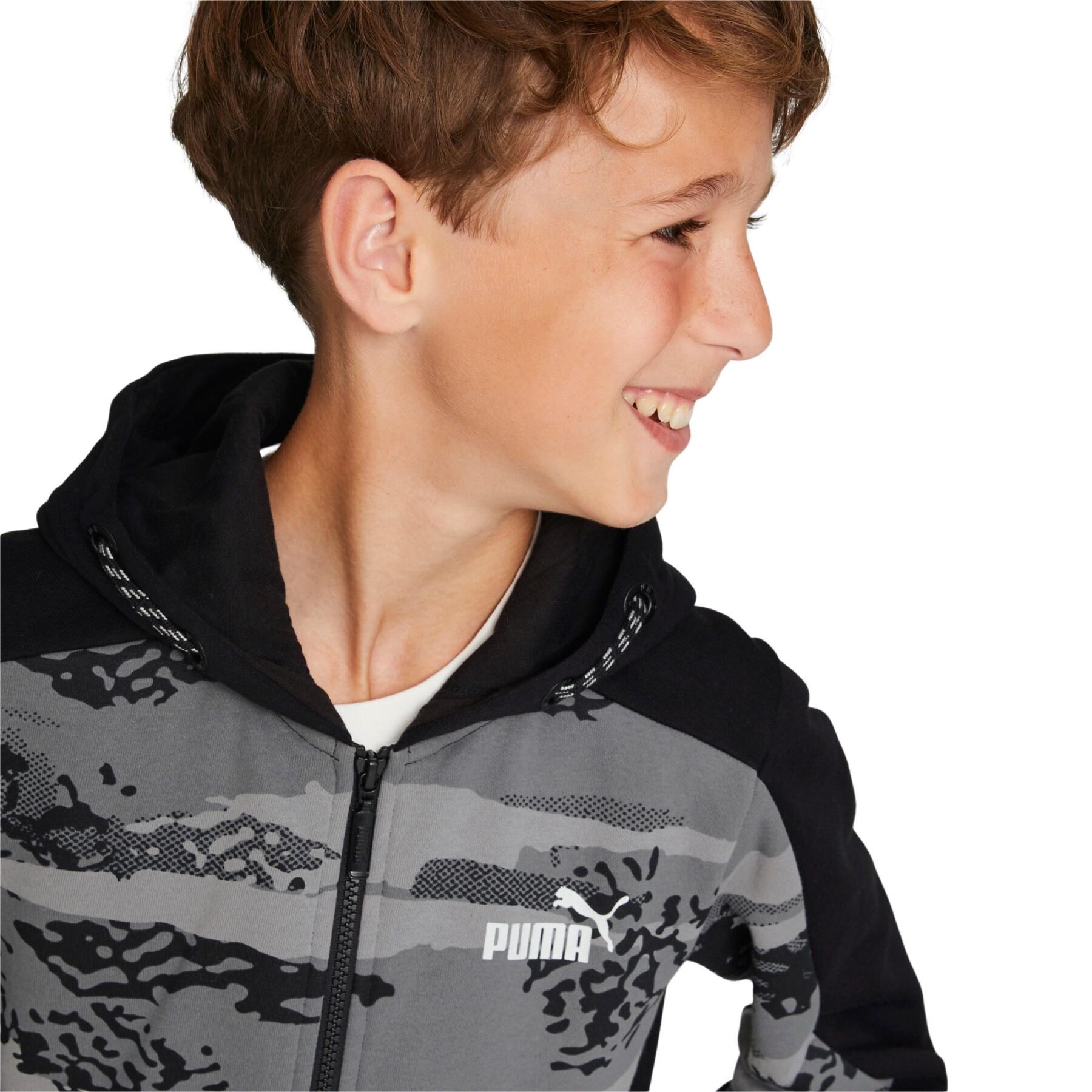 Sweatshirt full zip à capuche enfant Puma Alpha FL B