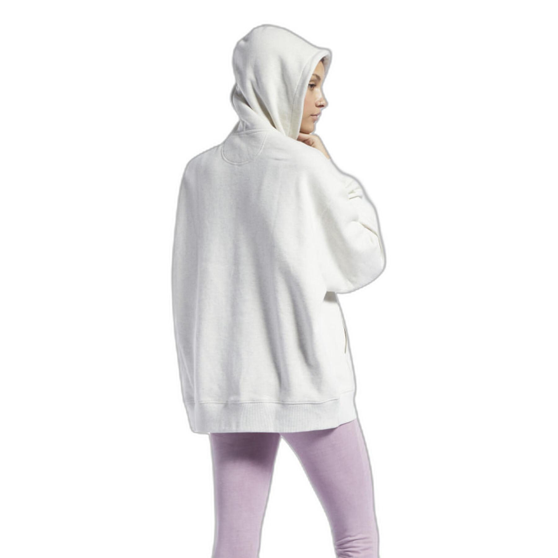 Sweatshirt à capuche oversize  long zippé femme Reebok Classics