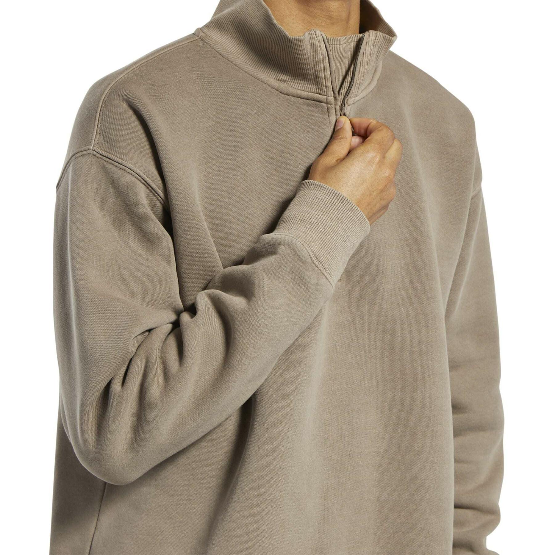 Sweatshirt à teinture éclaire zippé quart Reebok Classics