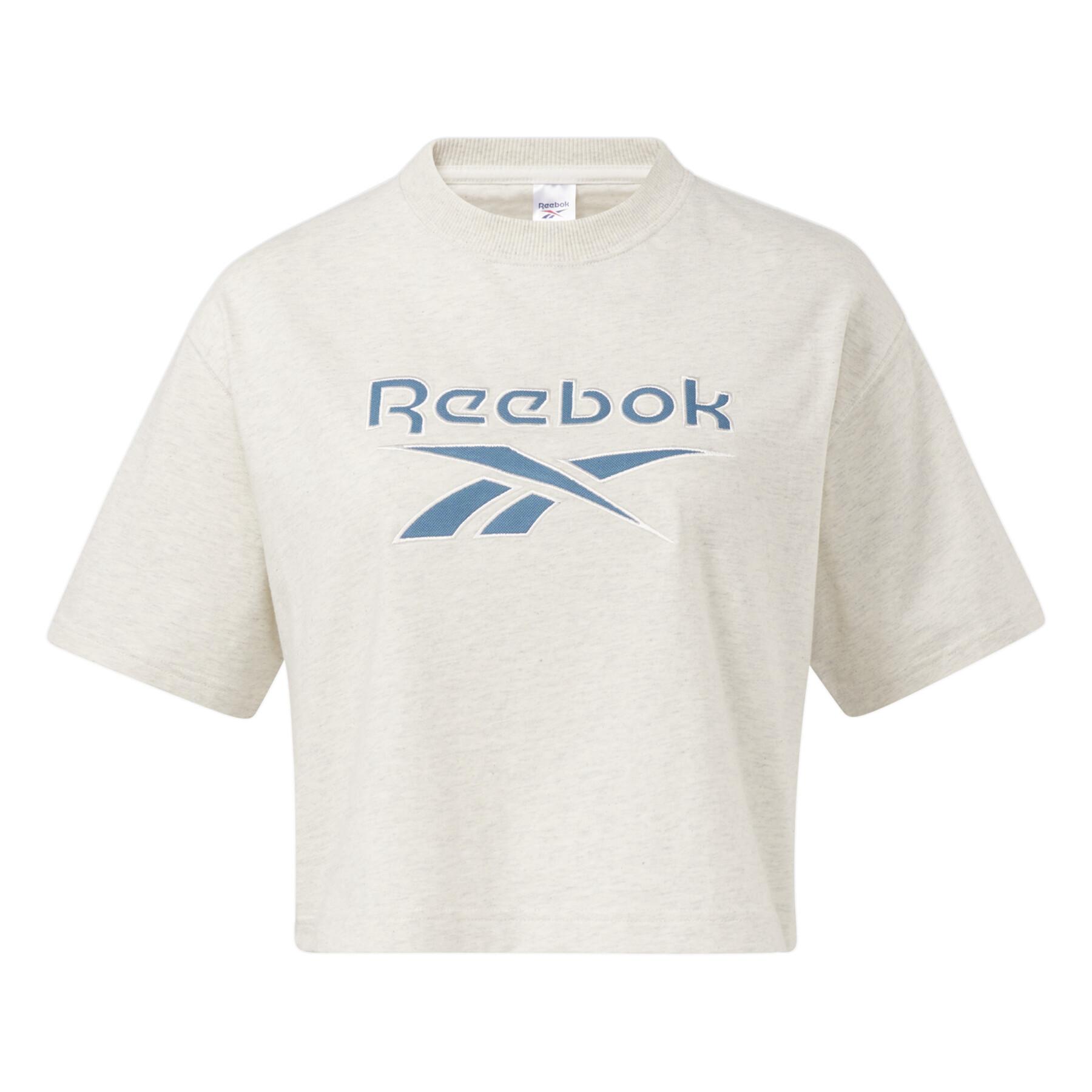 T-shirt crop top femme Reebok Classics Big Logo