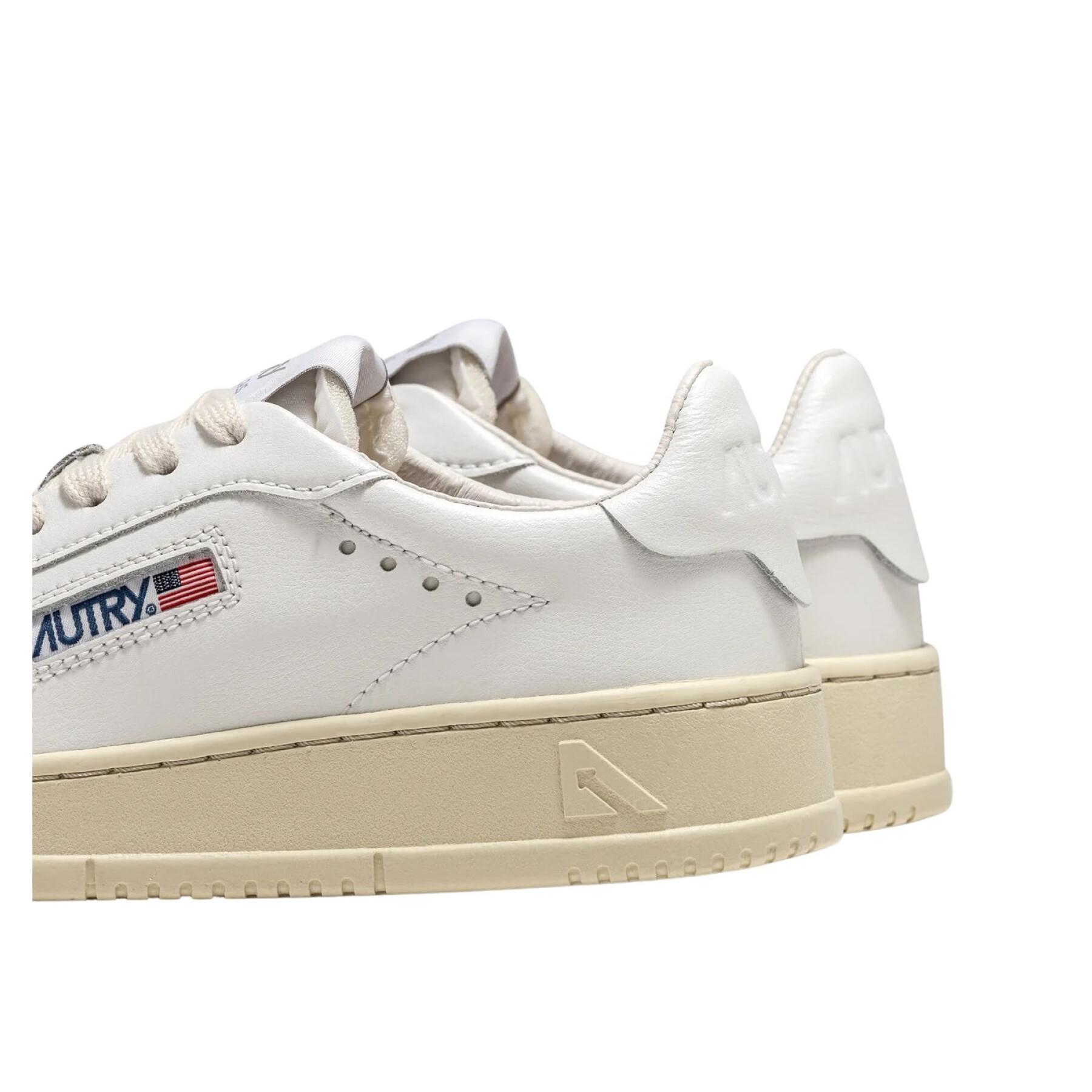 Baskets Autry Dallas Low Leather/Leather White/White