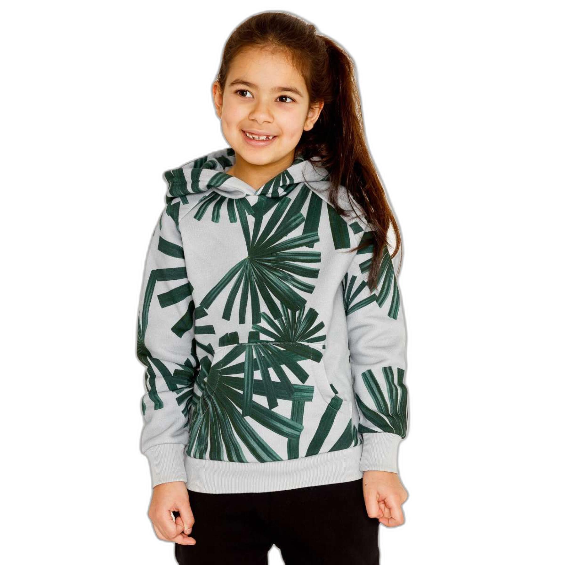 Sweatshirt à capuche enfant Snurk Fan Palm Gots