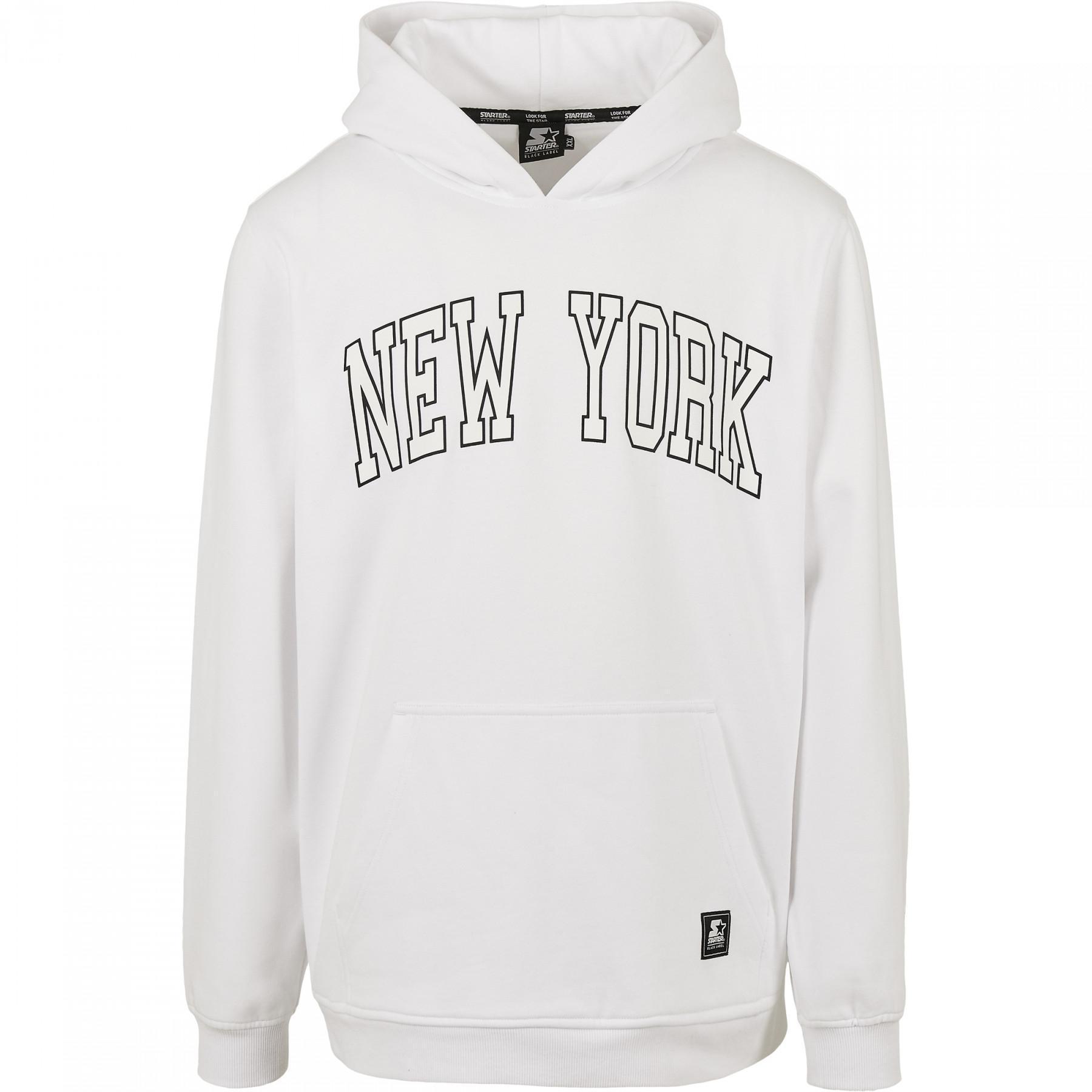 Sweatshirt à capuche Urban Classics starter new york