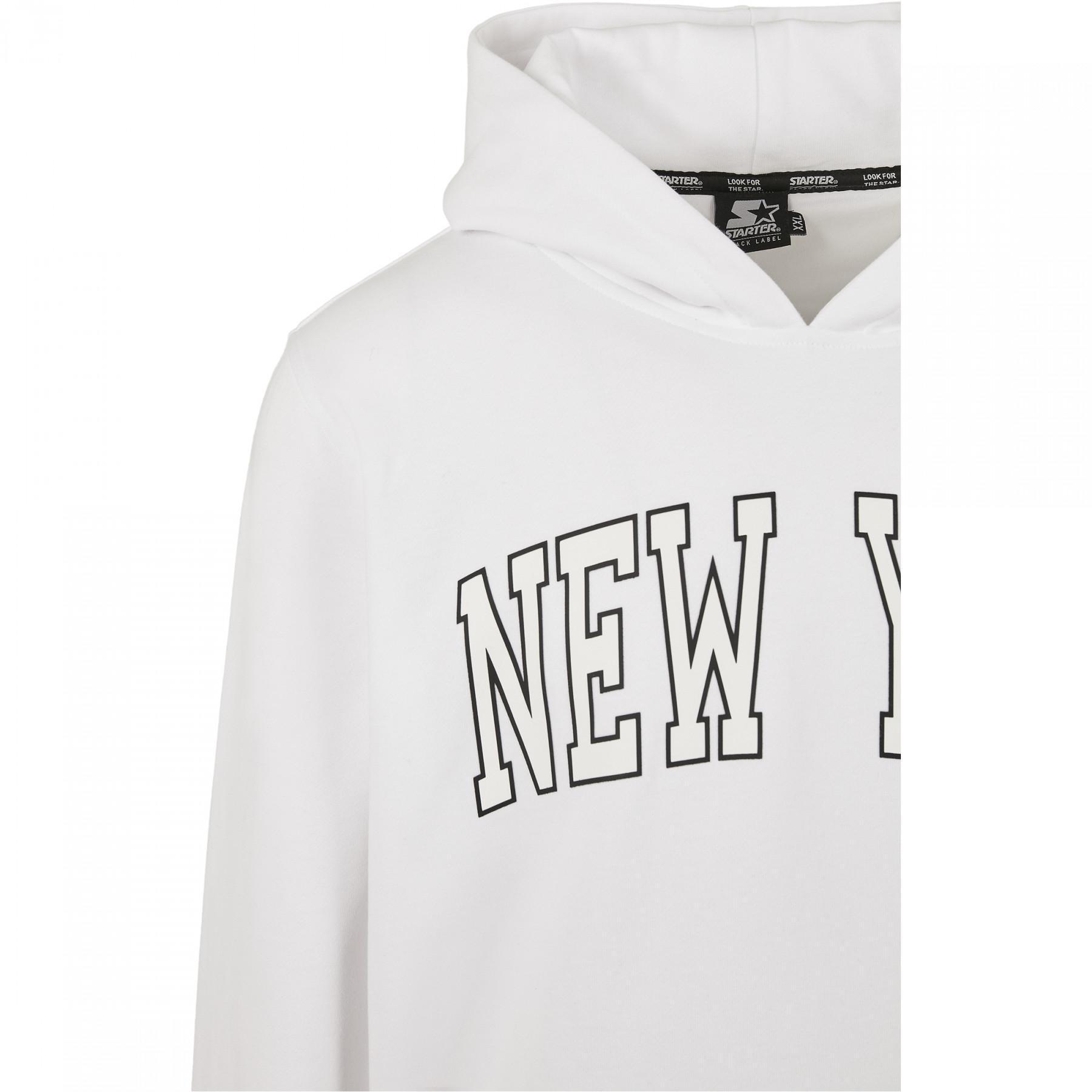 Sweatshirt à capuche Urban Classics starter new york