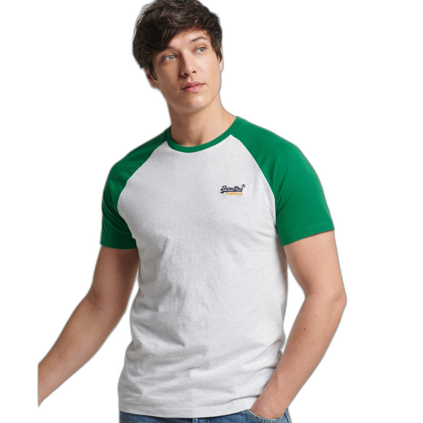 T-shirt de baseball en coton biologique Superdry