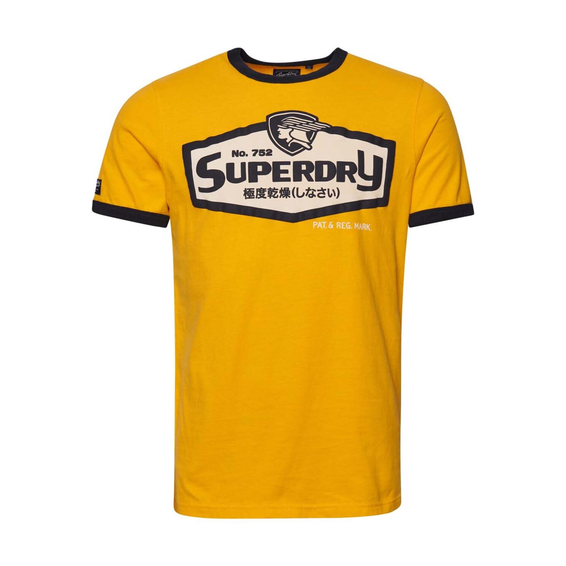 T-shirt classique Superdry Core Logo American Ringer