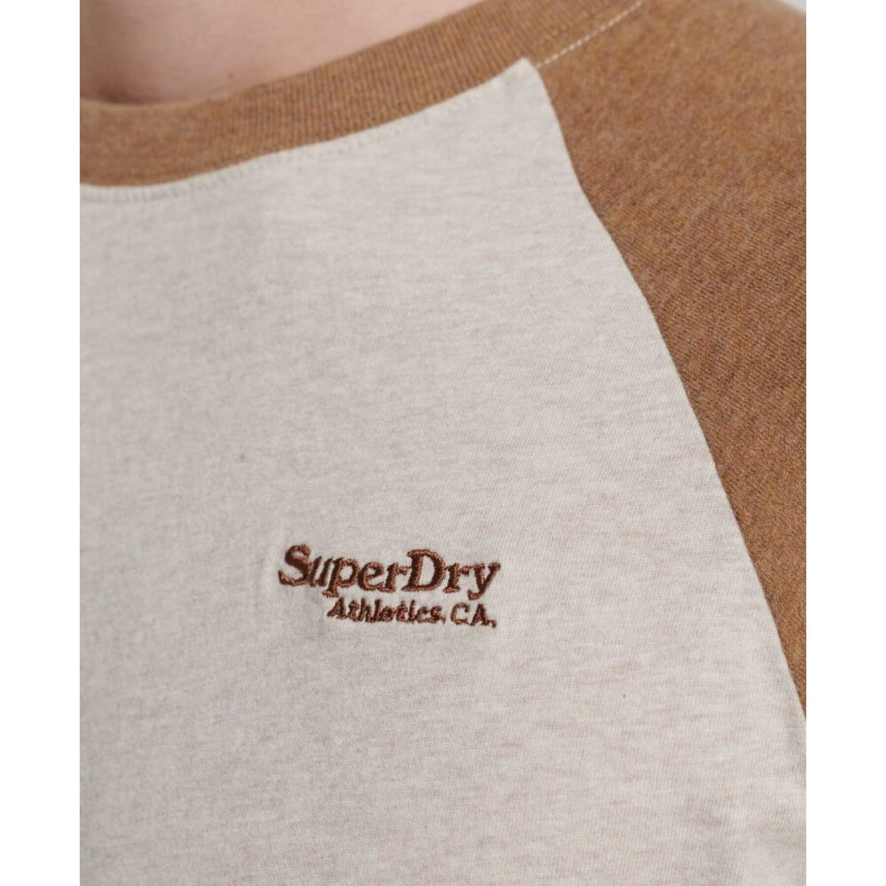 T-shirt de baseball à logo en coton bio Superdry Essential