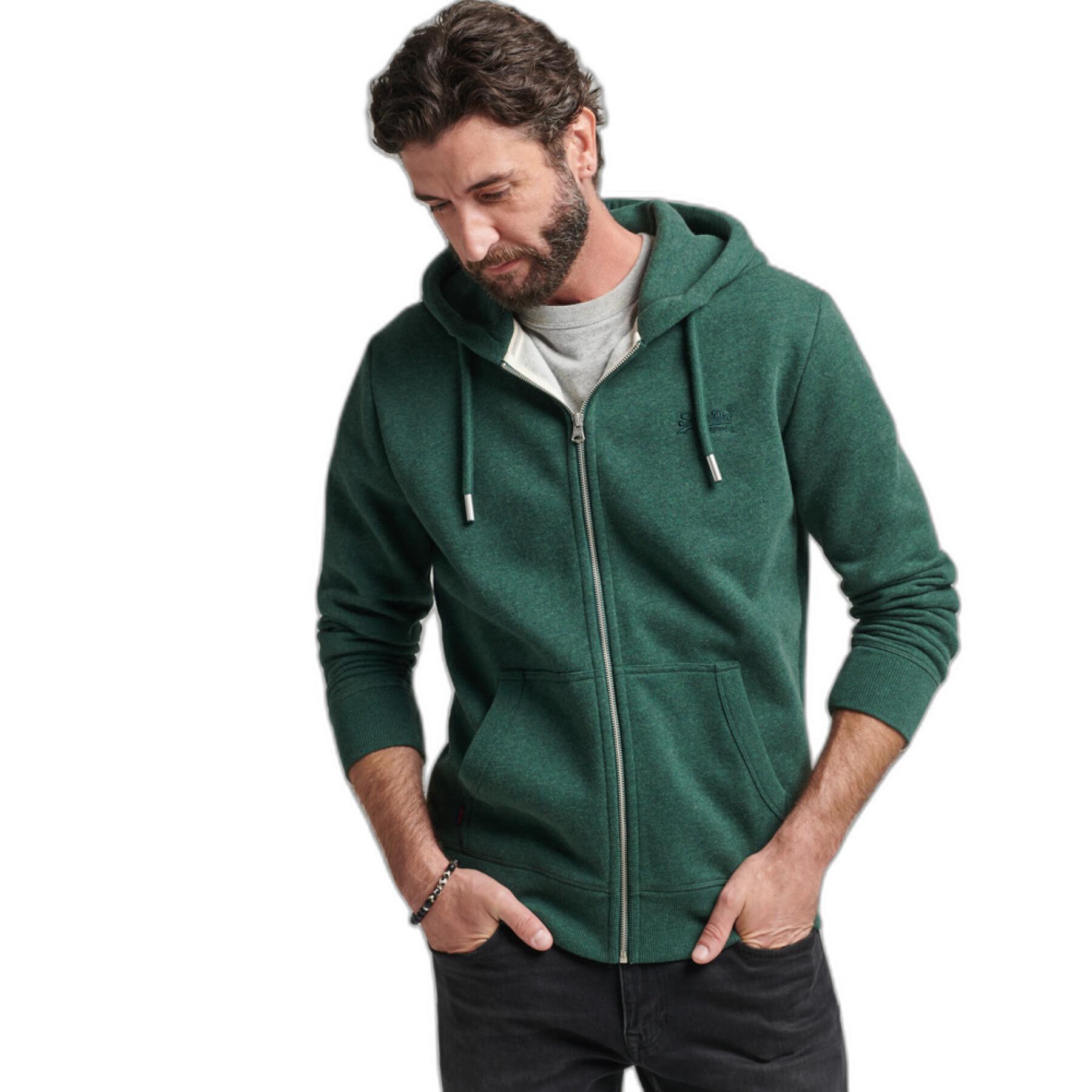 Sweatshirt zippé à capuche Superdry Vintage Logo