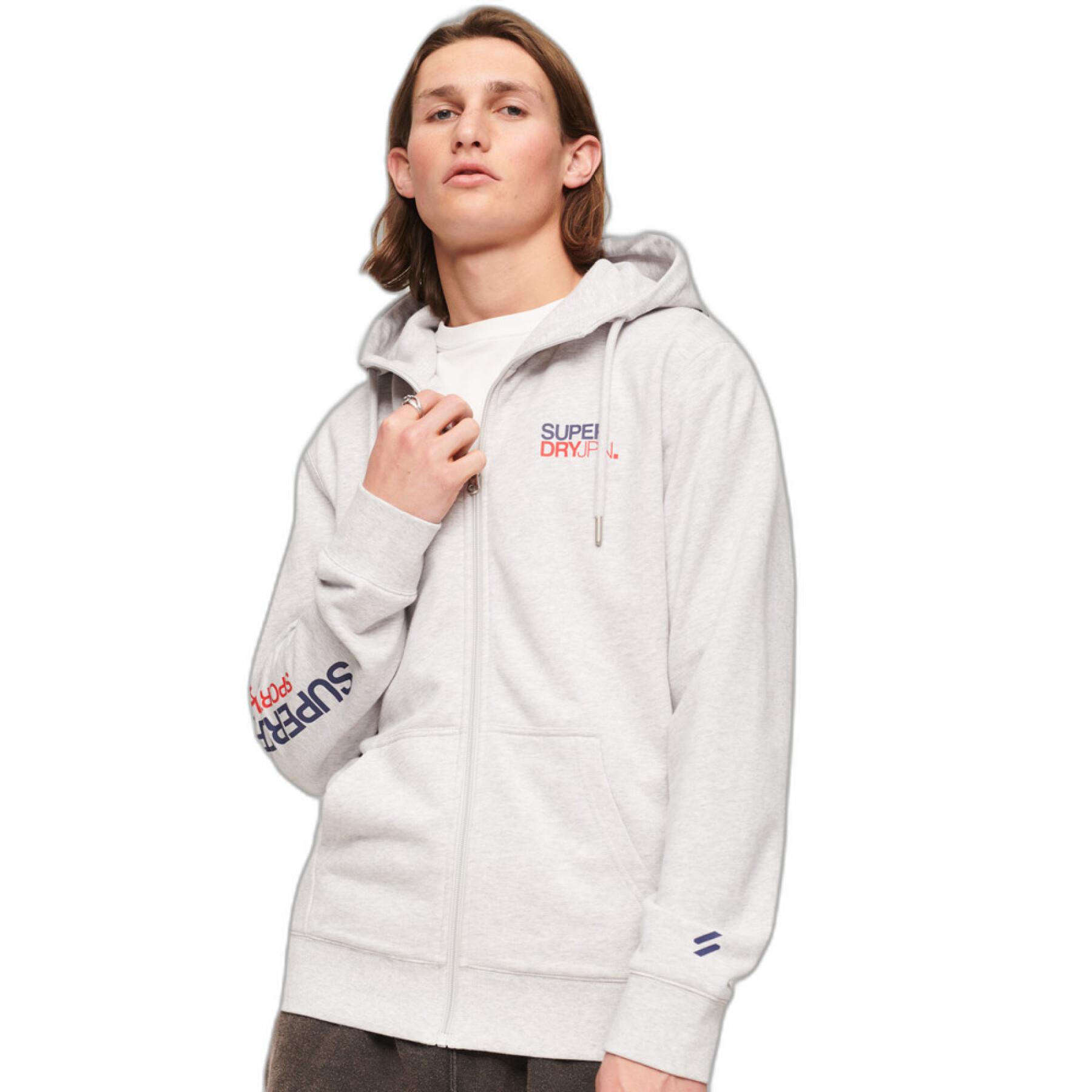 Sweatshirt à capuche ample zippé Superdry Sportswear