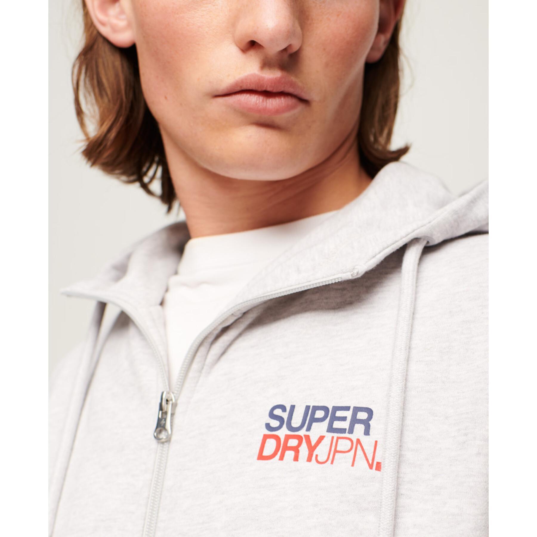 Sweatshirt à capuche ample zippé Superdry Sportswear