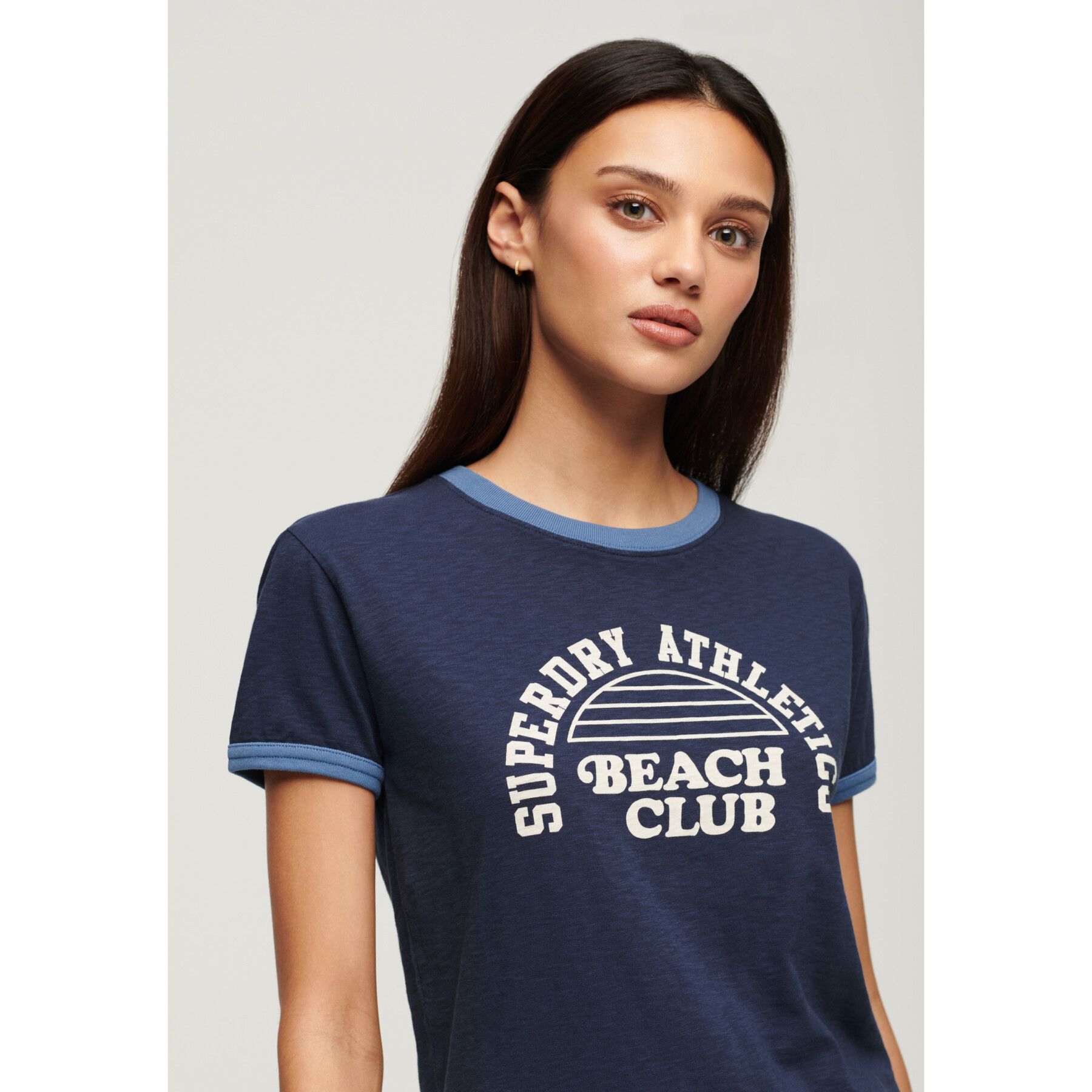T-shirt contrasté à motif femme Superdry Athletic Essentials Beach