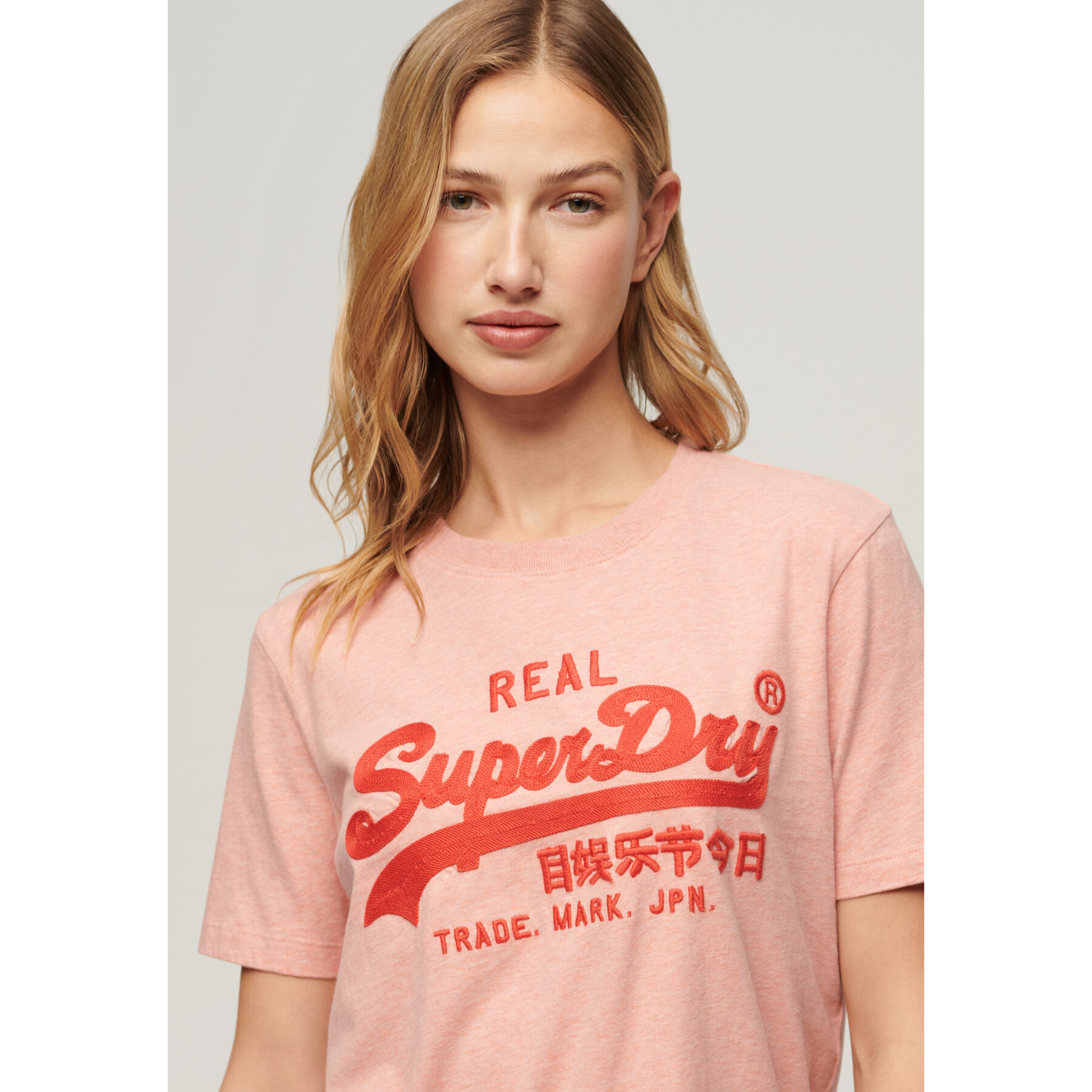 T-shirt brodé femme Superdry Vintage Logo