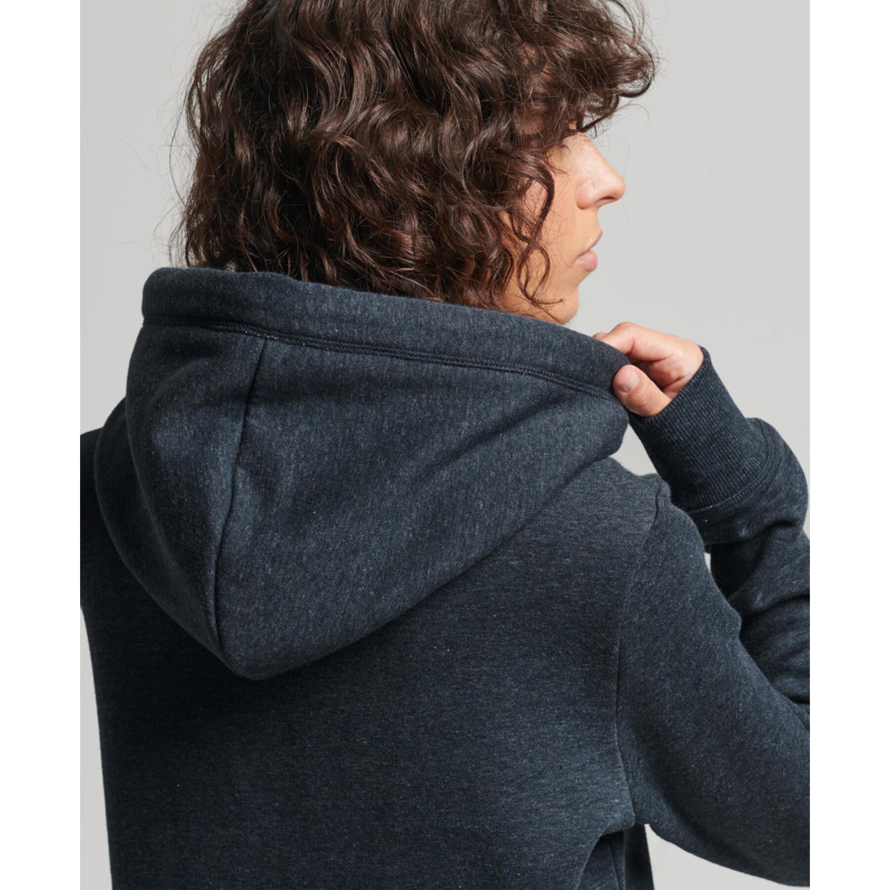 Sweatshirt à capuche brodé femme Superdry Vintage Logo