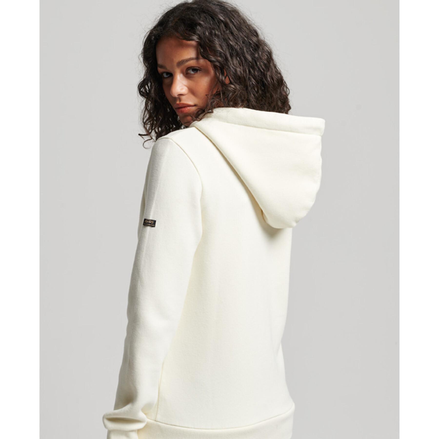 Sweatshirt zippé à capuche femme Superdry Vintage Logo Narrative