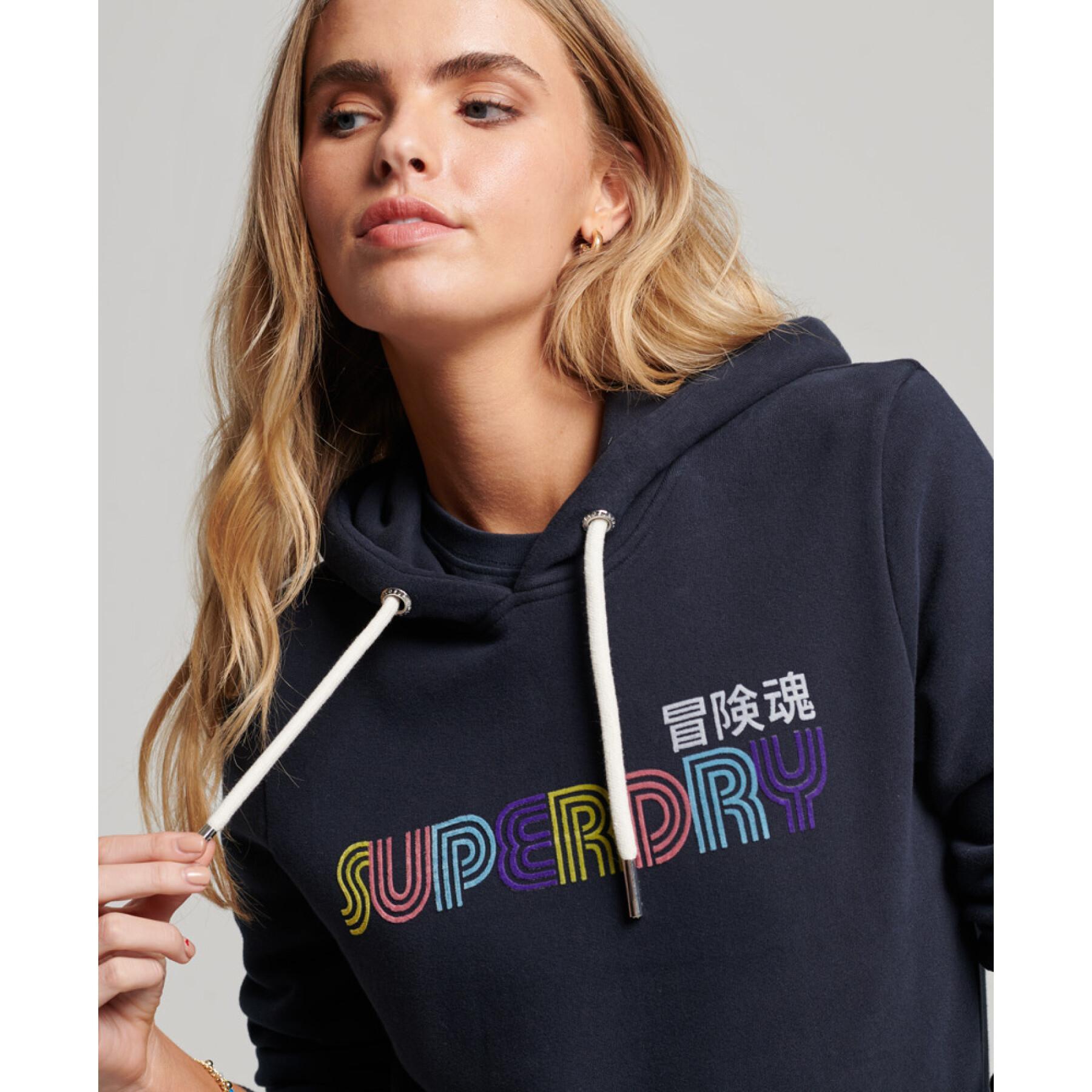 Sweatshirt à capuche rétro femme Superdry