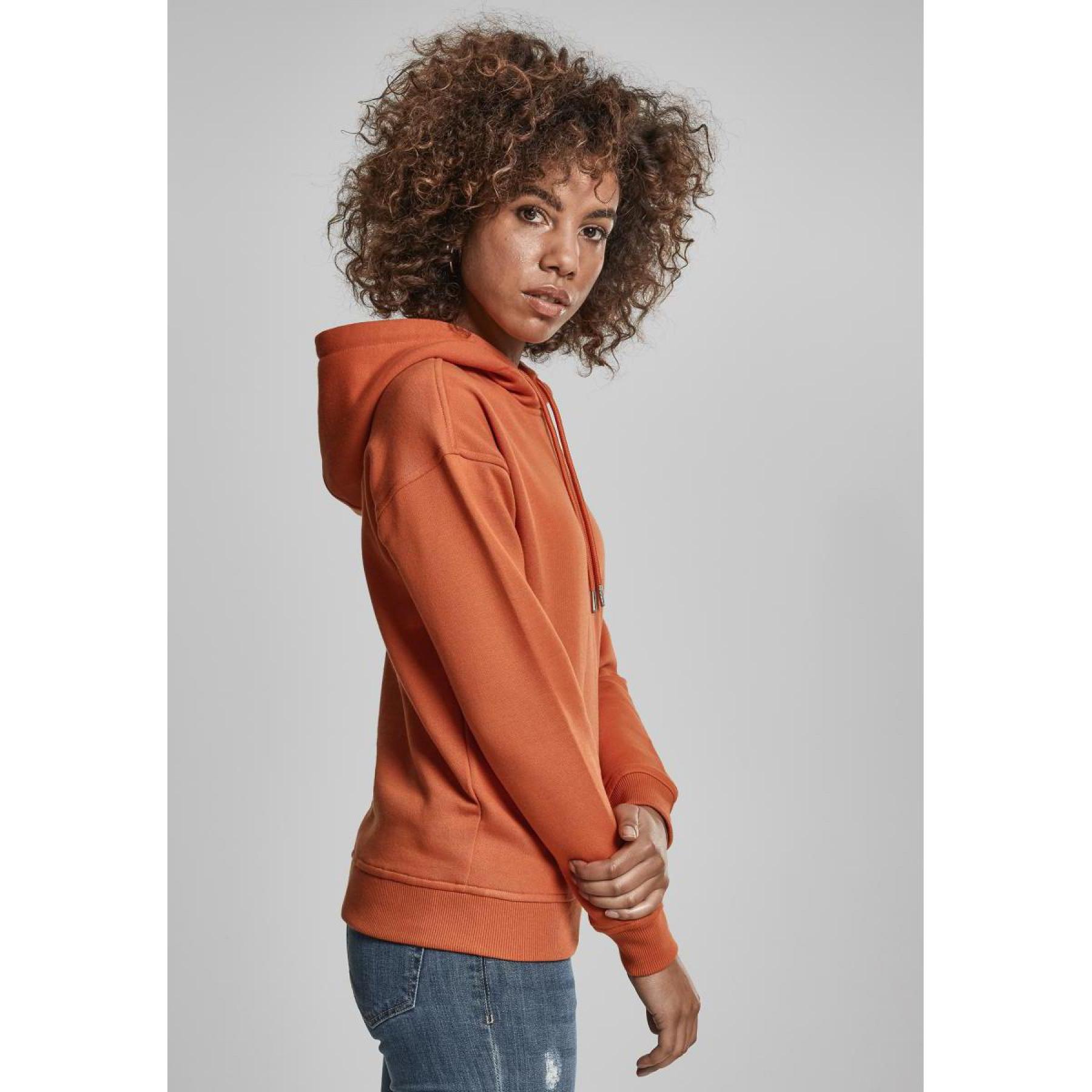 Sweatshirt à capuche femme grandes tailles Urban Classic côtelés