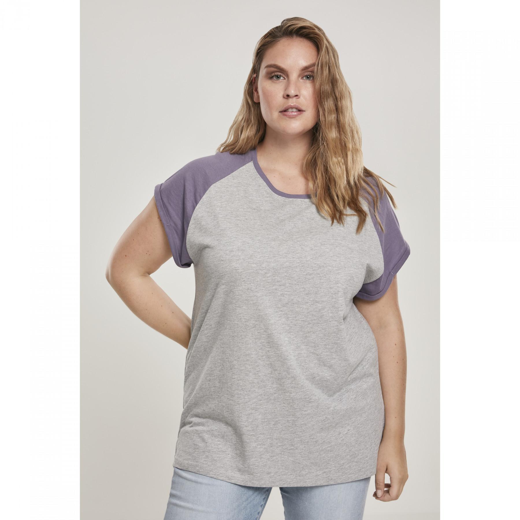 T-shirt femme grandes tailles Urban Classic contrat raglan