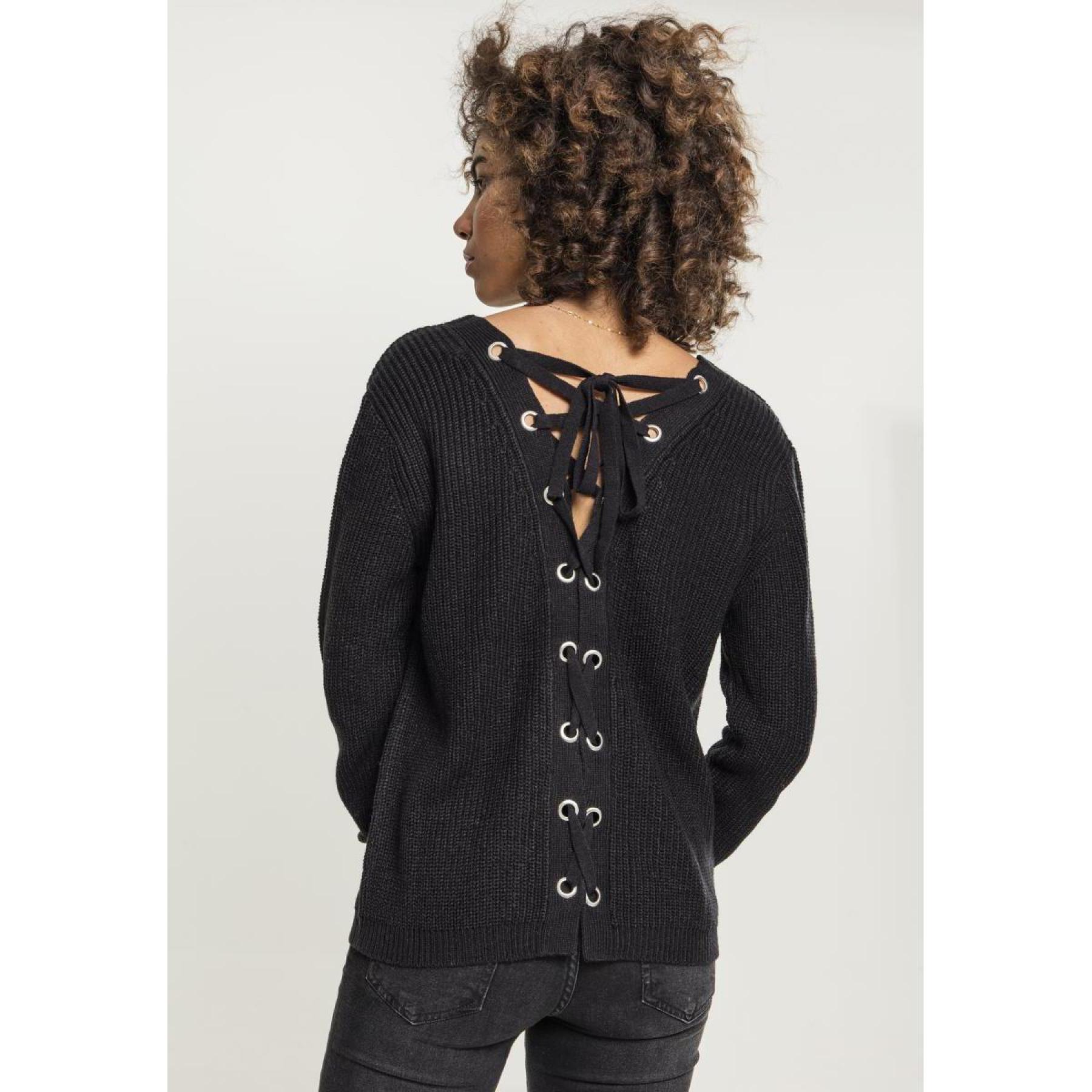 Sweatshirt femme grandes tailles Urban Classic back lace up