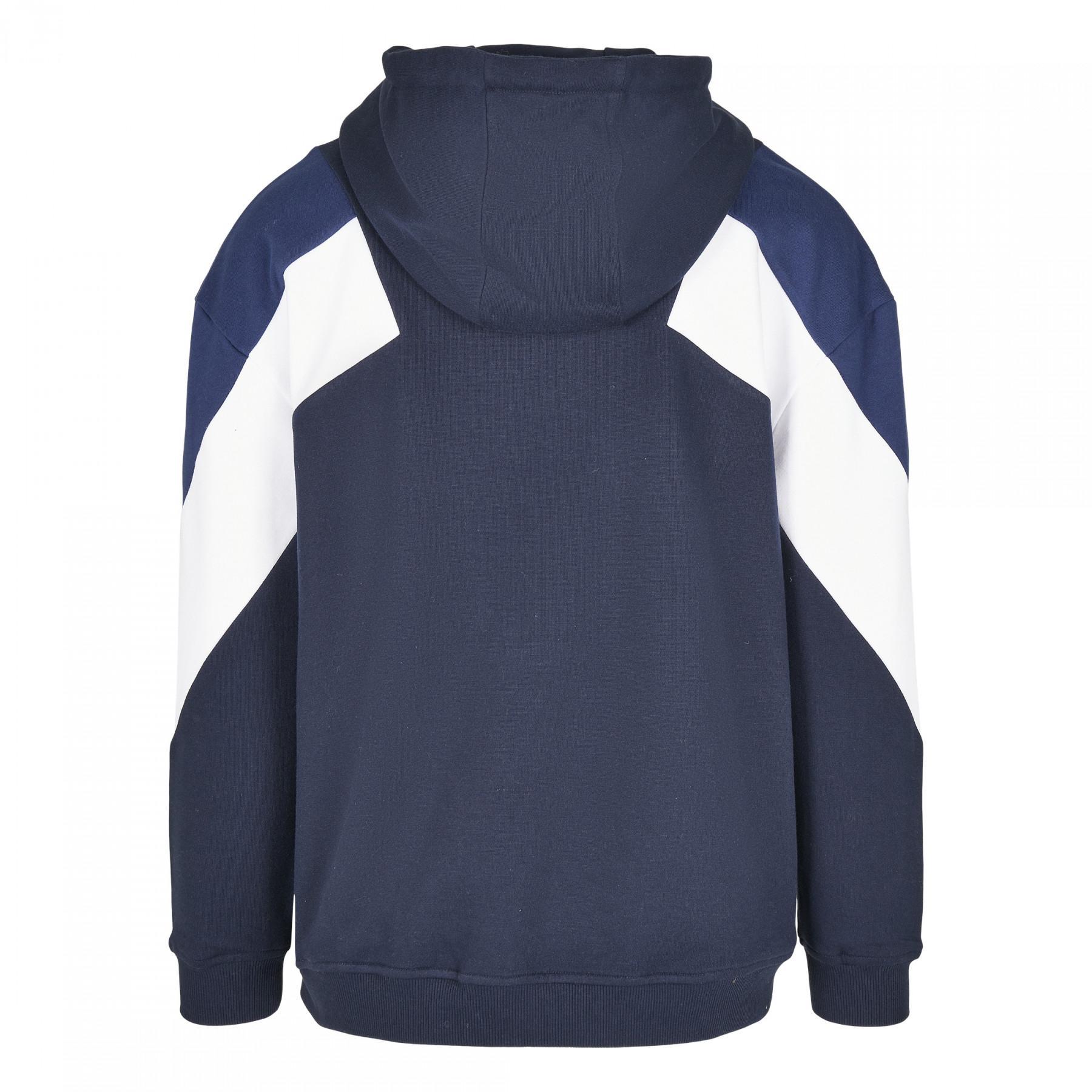 Sweatshirt à capuche Urban Classics oversize 3-tone (grandes tailles)