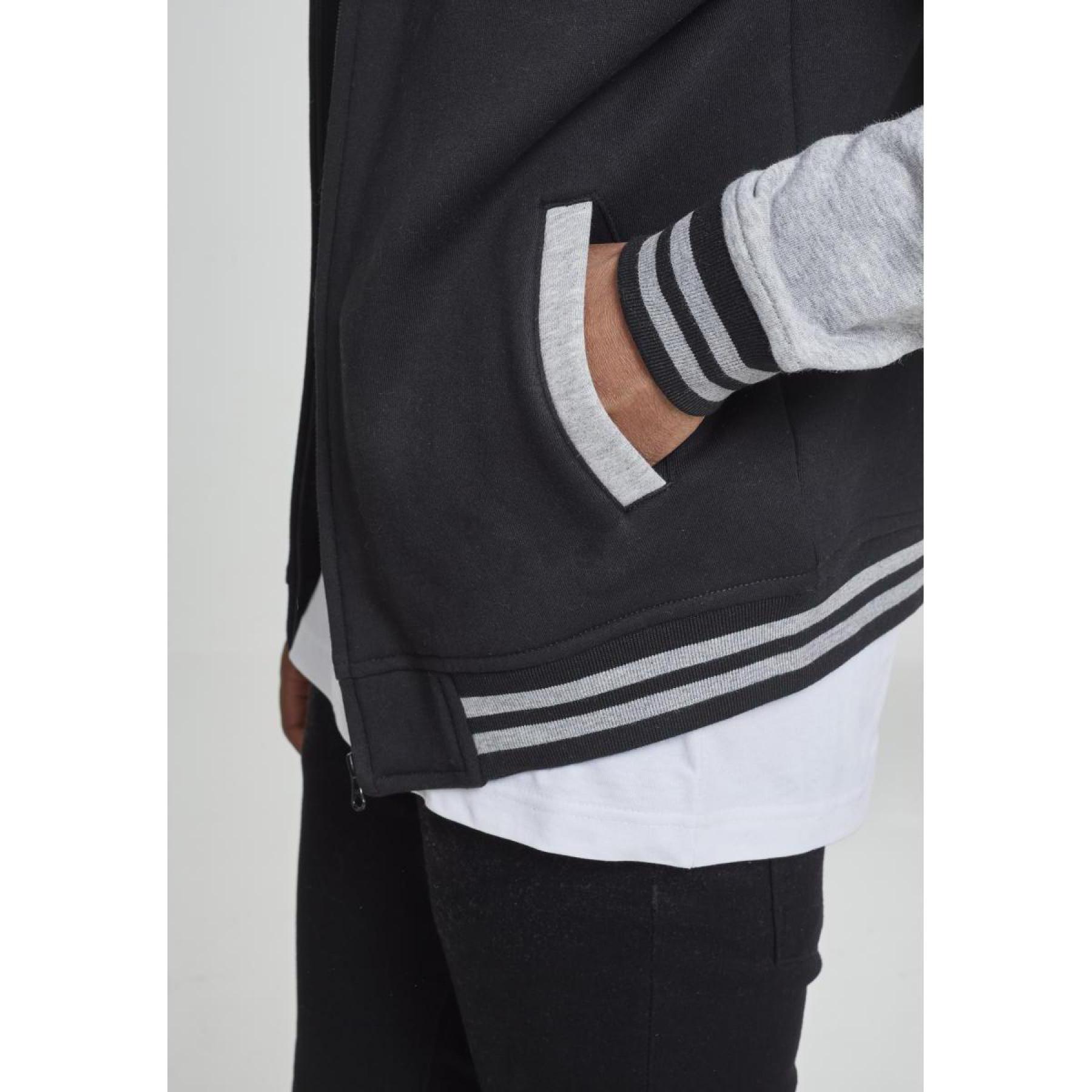 Sweatshirt à capuche Urban Classic 2-tone zip