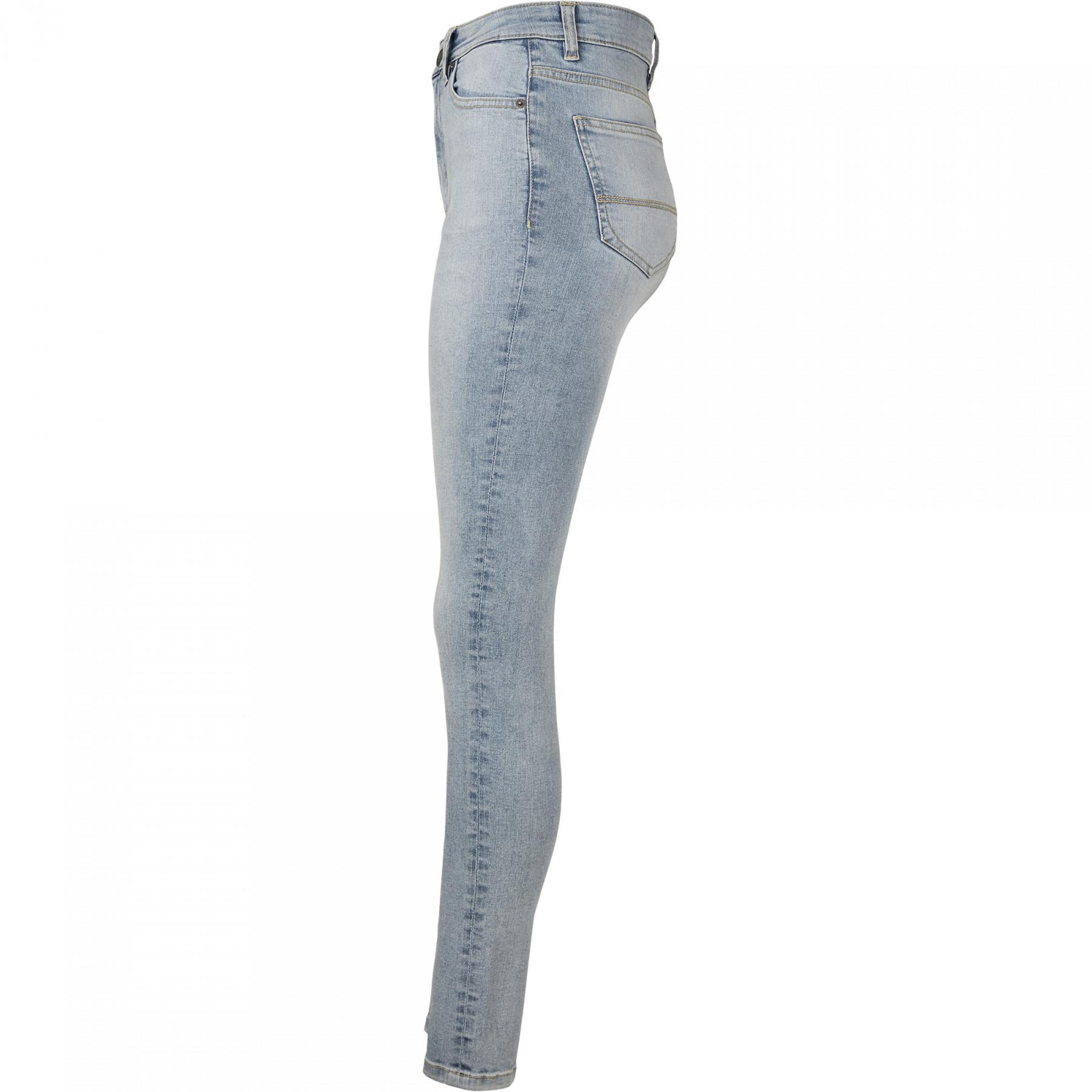Pantalon jeans femme Urban Classics high waist slim