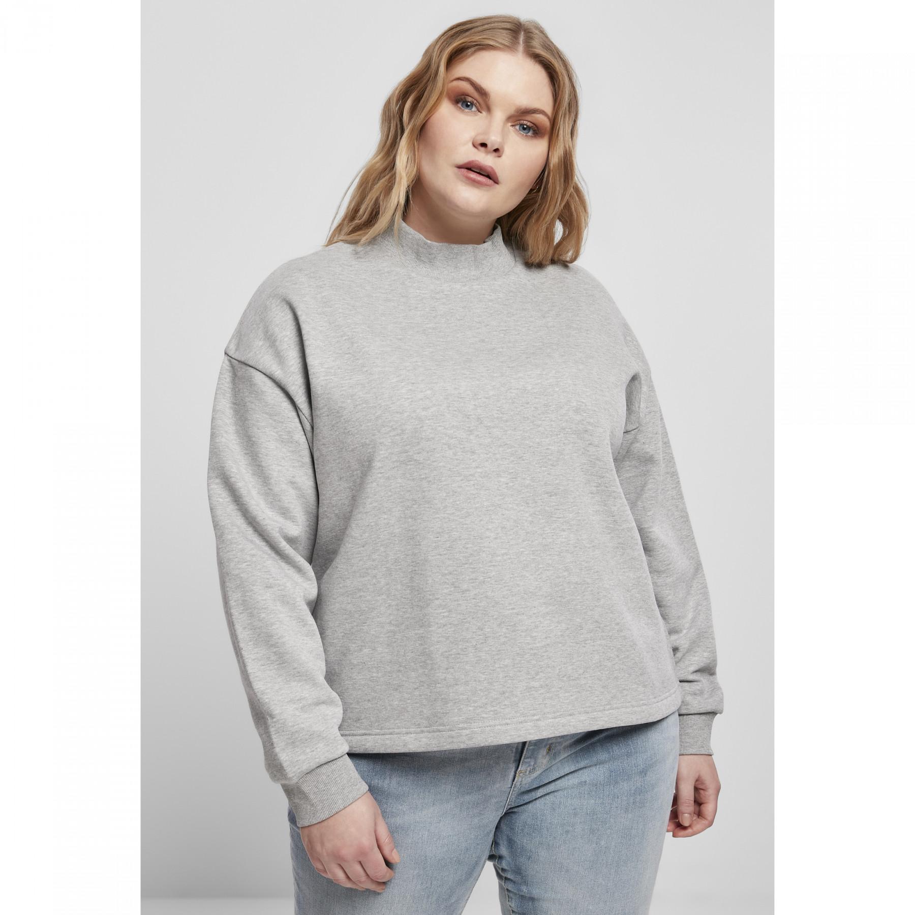 Sweatshirt femme Urban Classics oversized high neck crew