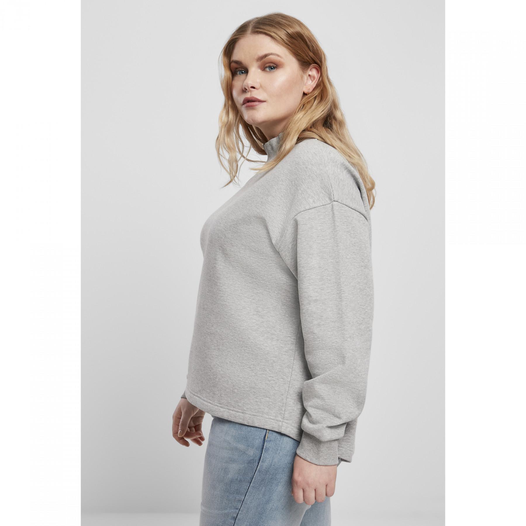 Sweatshirt femme Urban Classics oversized high neck crew